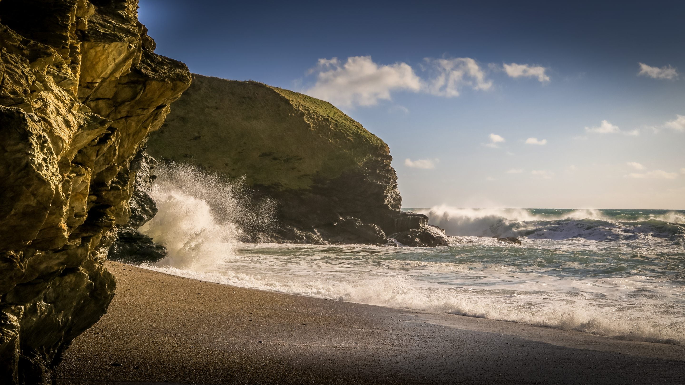 The beach near to Winnianton Farmhouse, Cornwall