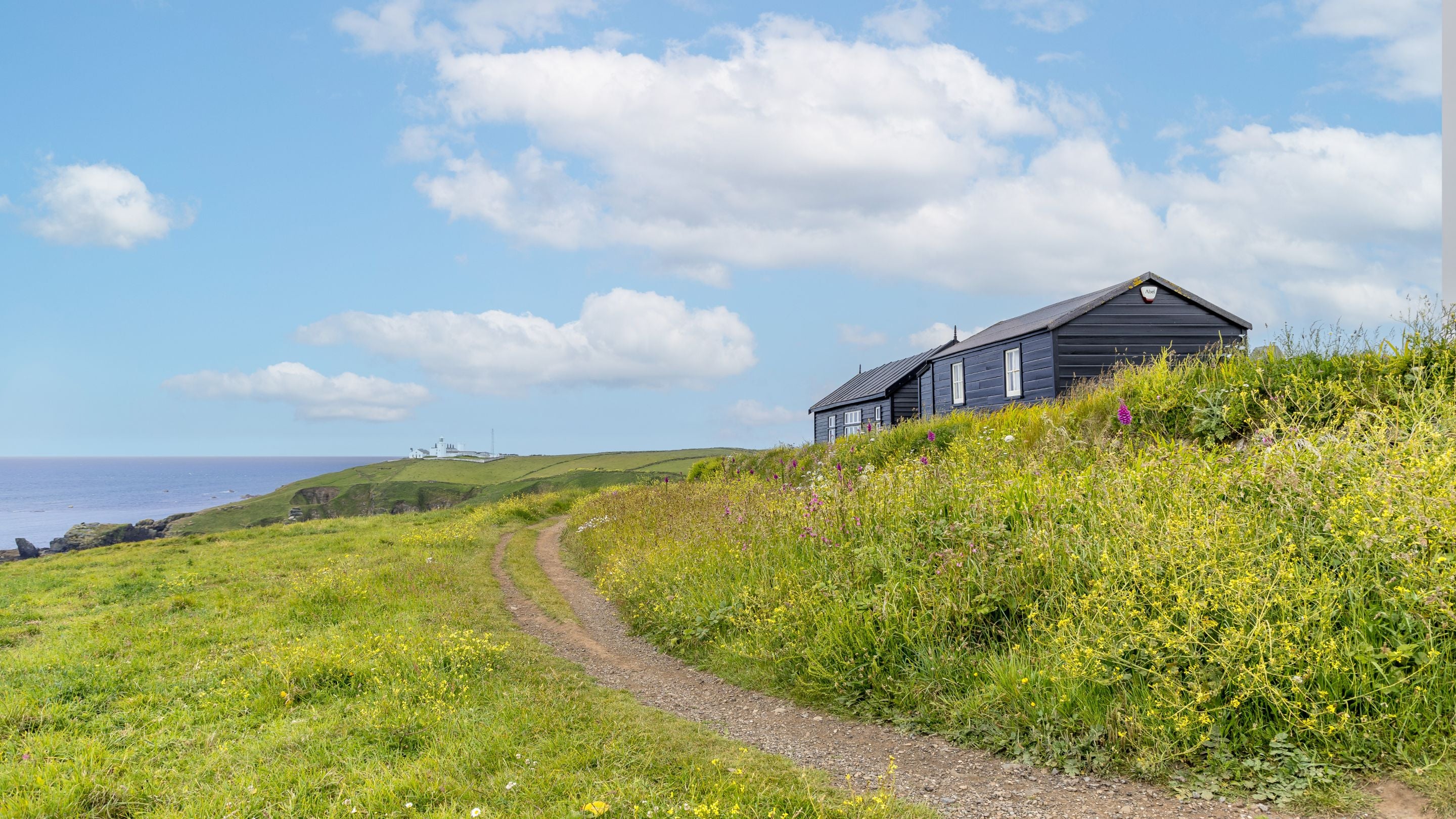 The South West Coast Path, passing Wireless Cottage, Cornwall