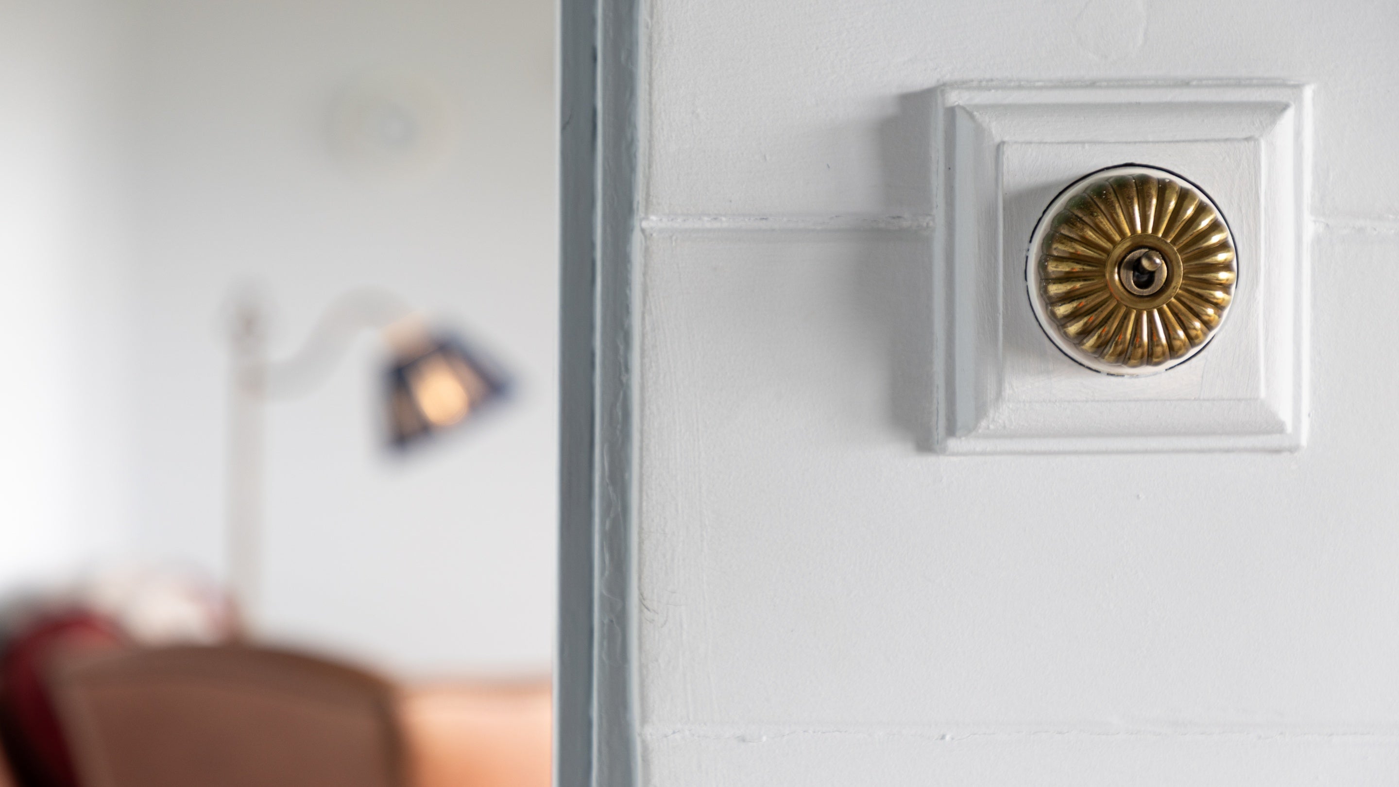 A light switch at Wireless Cottage, Cornwall