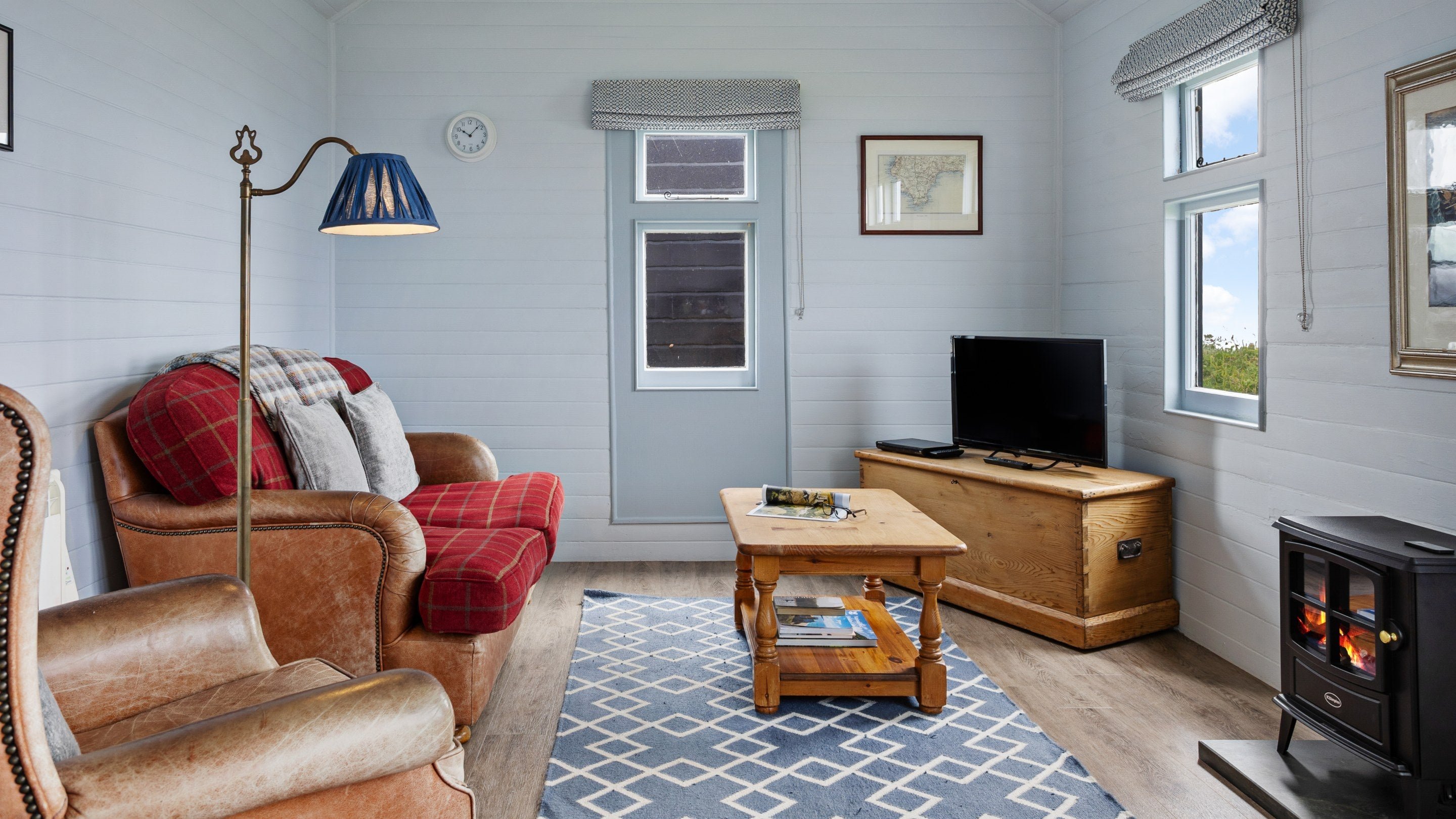 The sitting area at Wireless Cottage, Cornwall