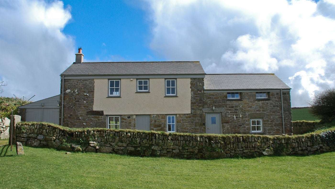 The exterior of Honor's House, Zennor, Cornwall