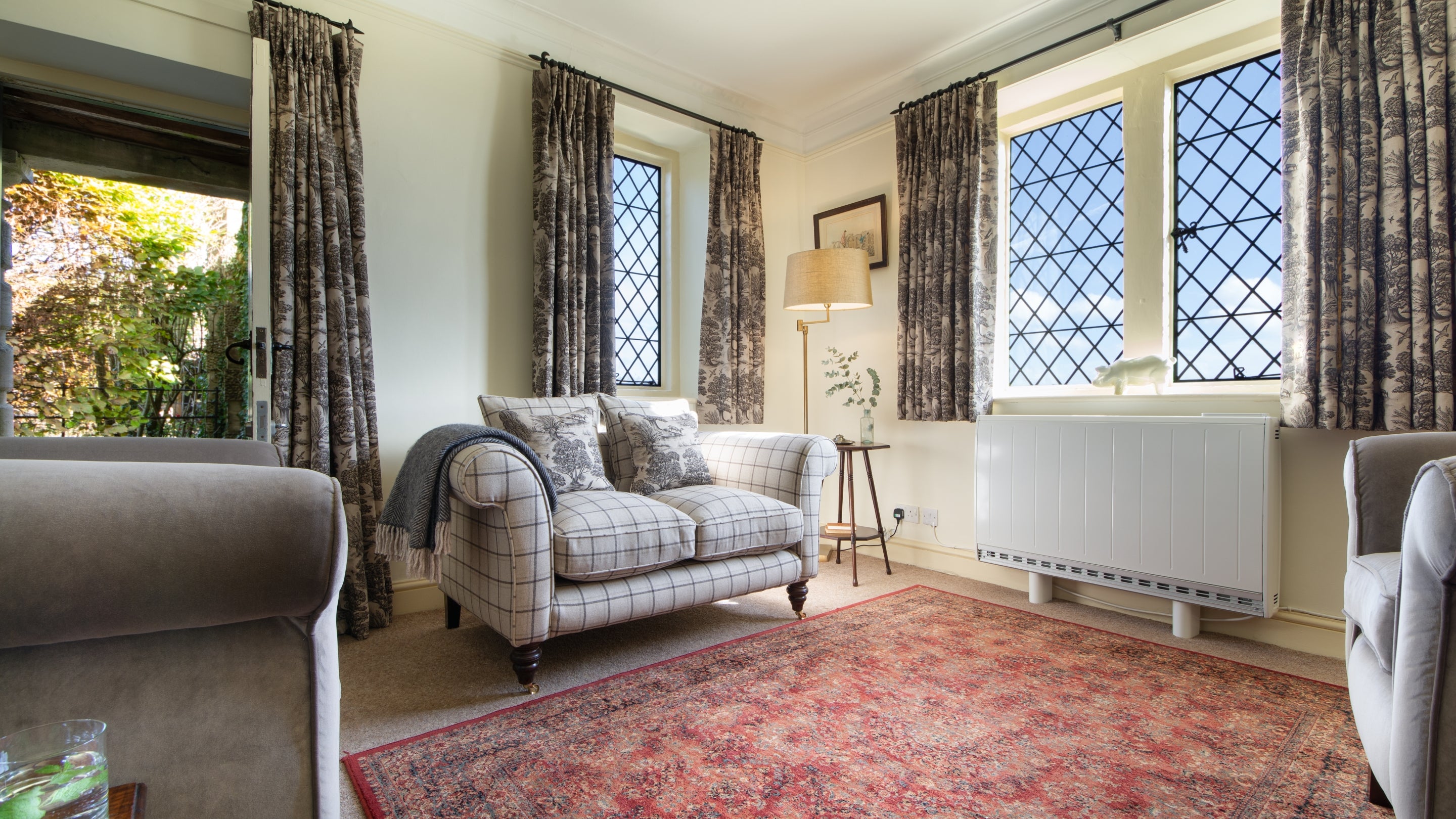 The sitting room at Deer Park Lodge, Gloucestershire