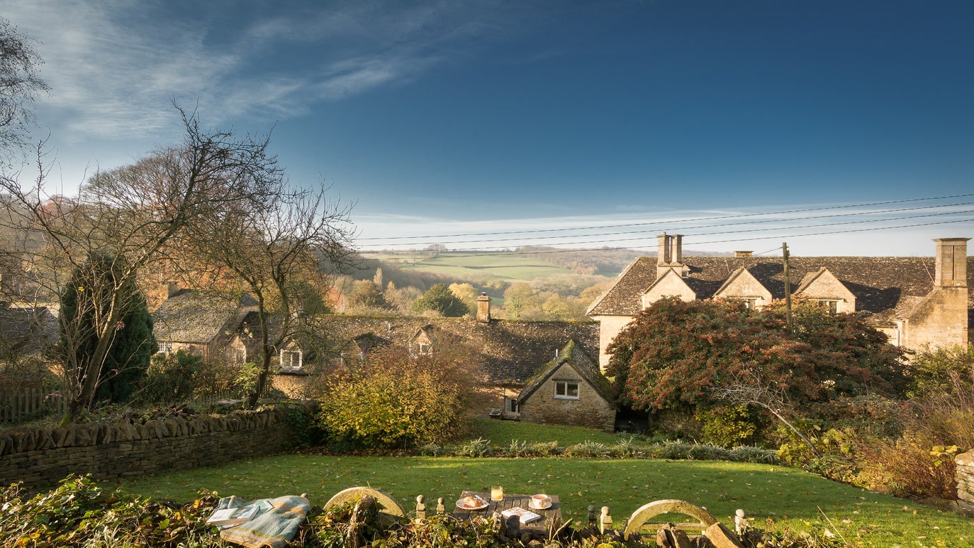 The garden at Diston's Cottage, Snowshill, Gloucestershire