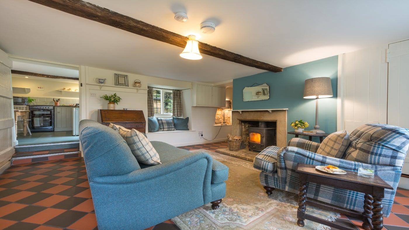 The sitting room at Diston's Cottage, Snowshill, nr Broadway, Gloucestershire