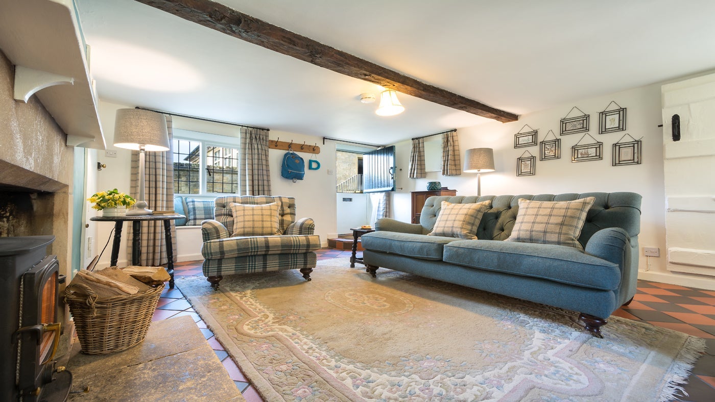 The sitting room at Diston's Cottage, Snowshill, nr Broadway, Gloucestershire