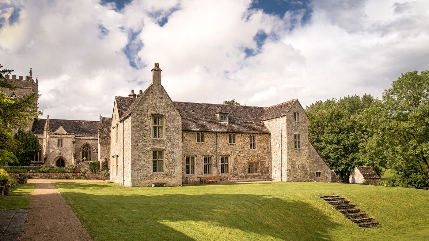 The garden at Horton Court, Gloucestershire