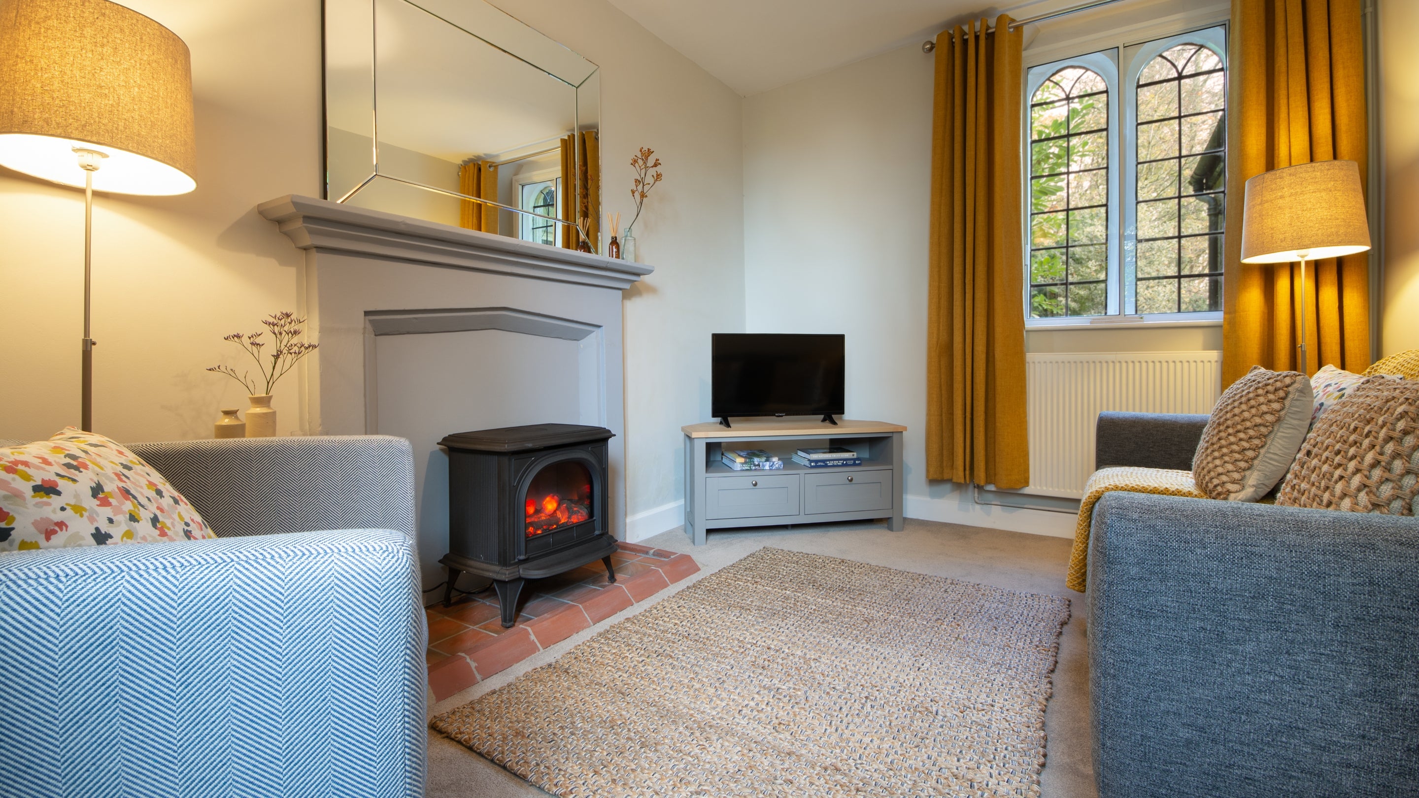 The sitting room at Lion Lodge, Gloucestershire