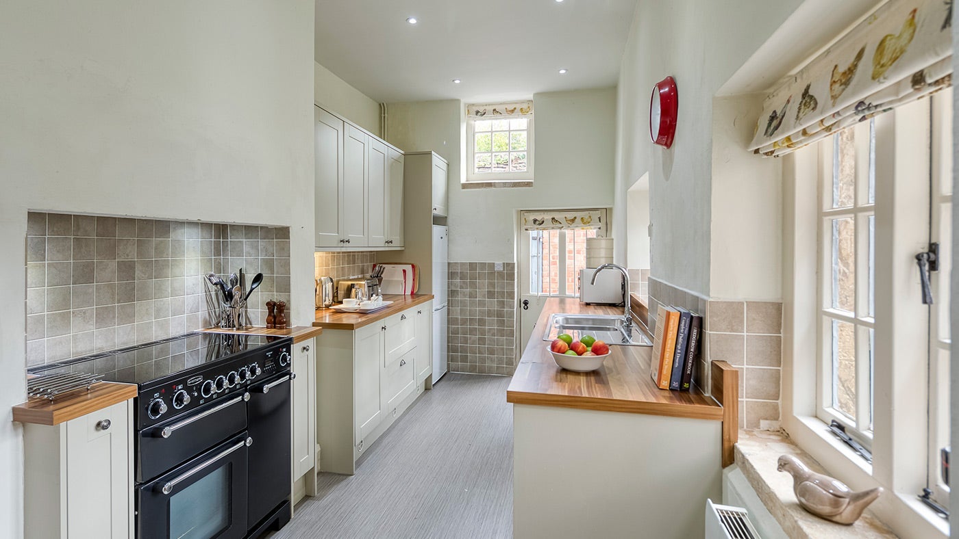 The kitchen at The Little Fleece, Painswick, Gloucestershire