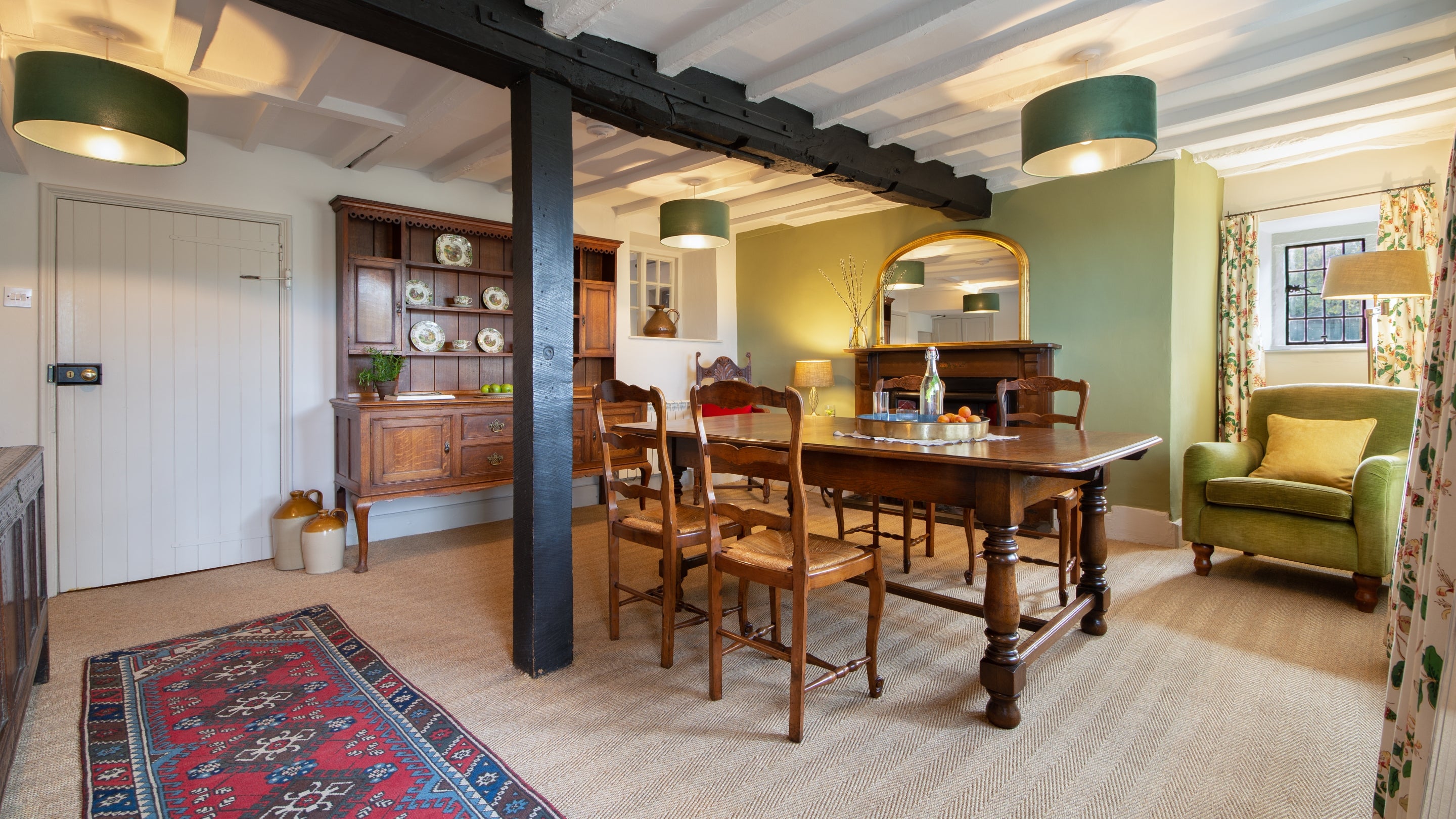 The dining room at Snowshill Manor Farmhouse, Gloucestershire