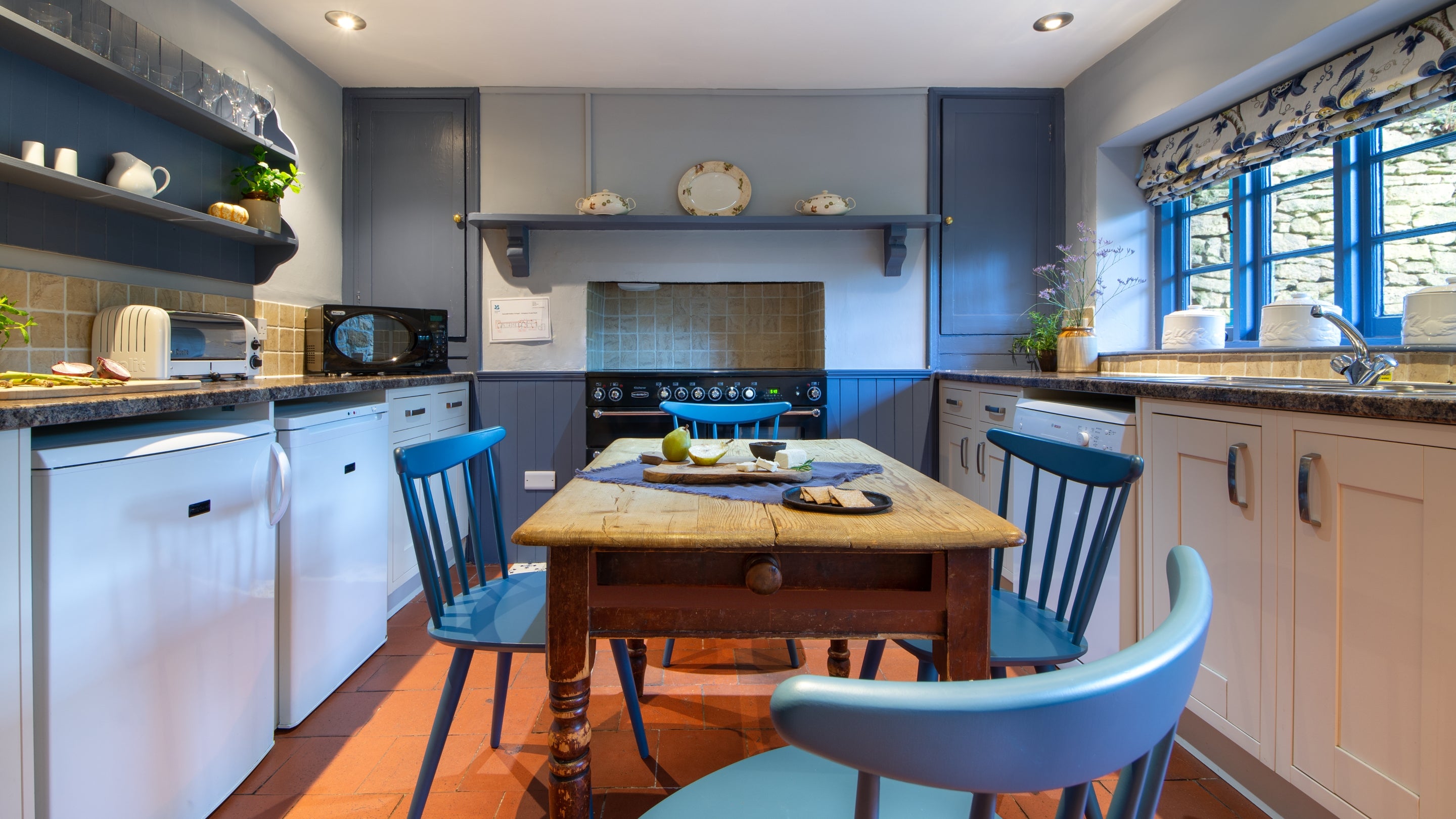 The kitchen at Snowshill Manor Farmhouse, Gloucestershire