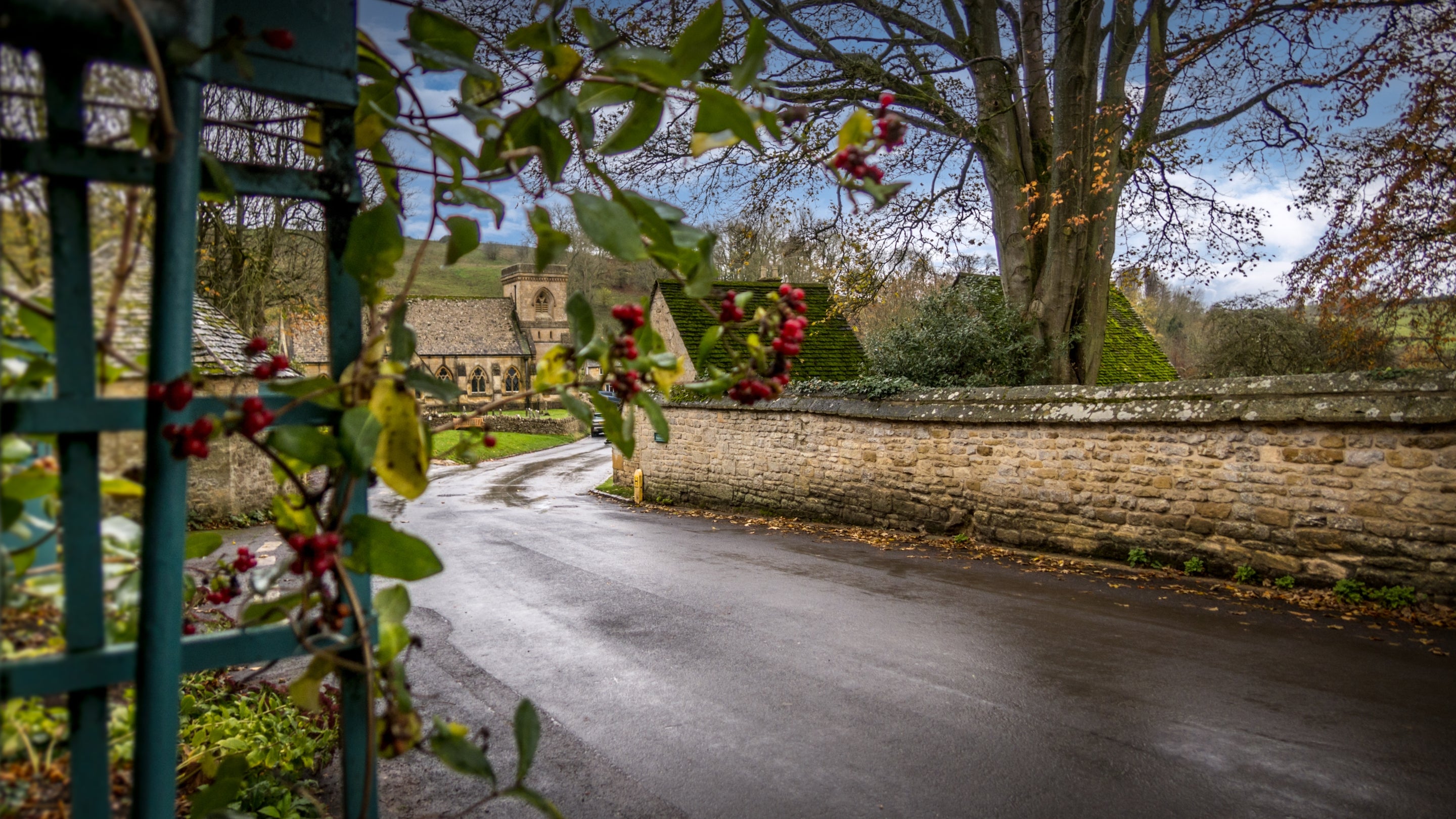 The area surrounding Snowshill Manor Farmhouse, Gloucestershire