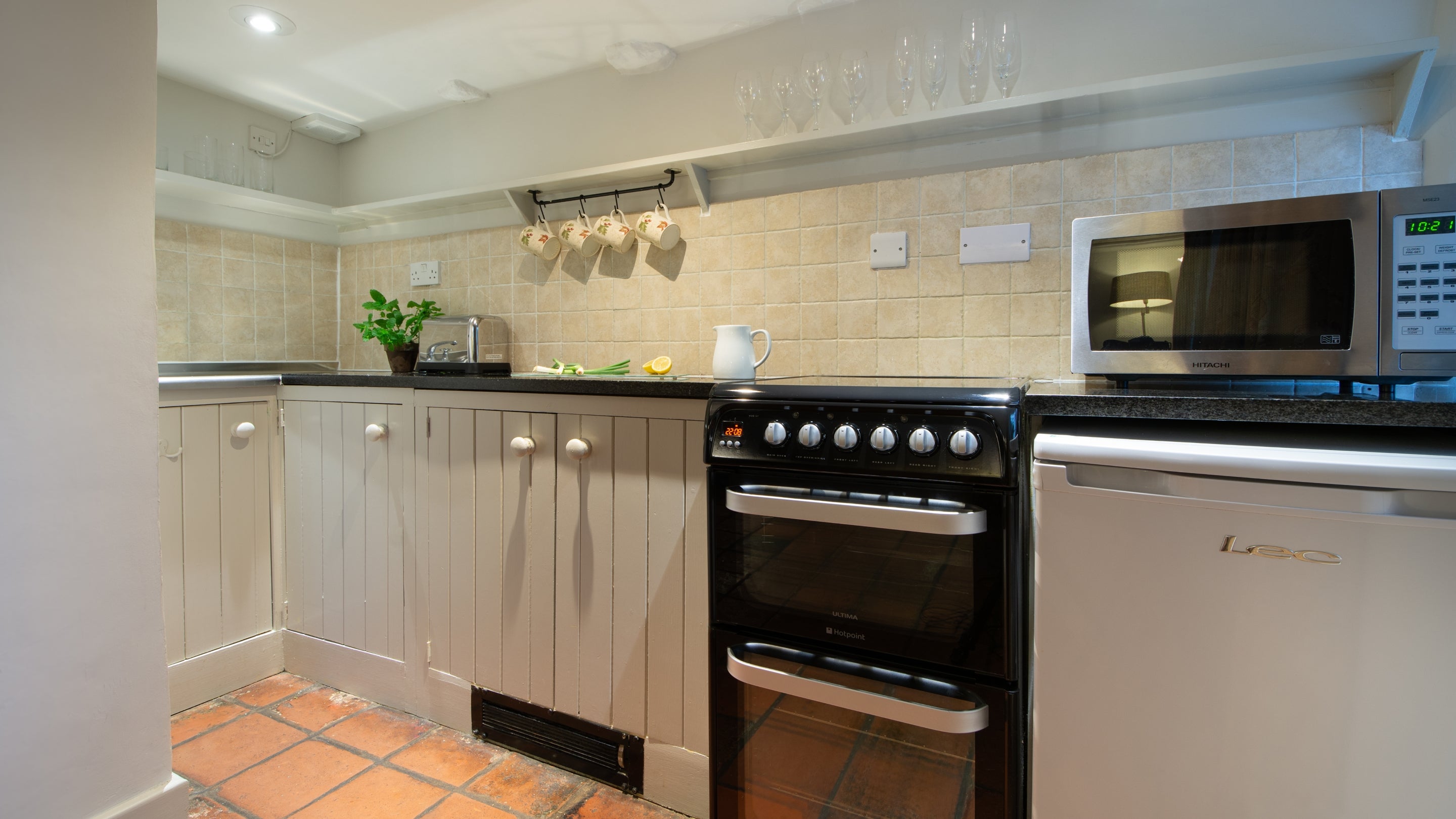 The kitchen at Snowshill Honor's Cottage, Gloucestershire