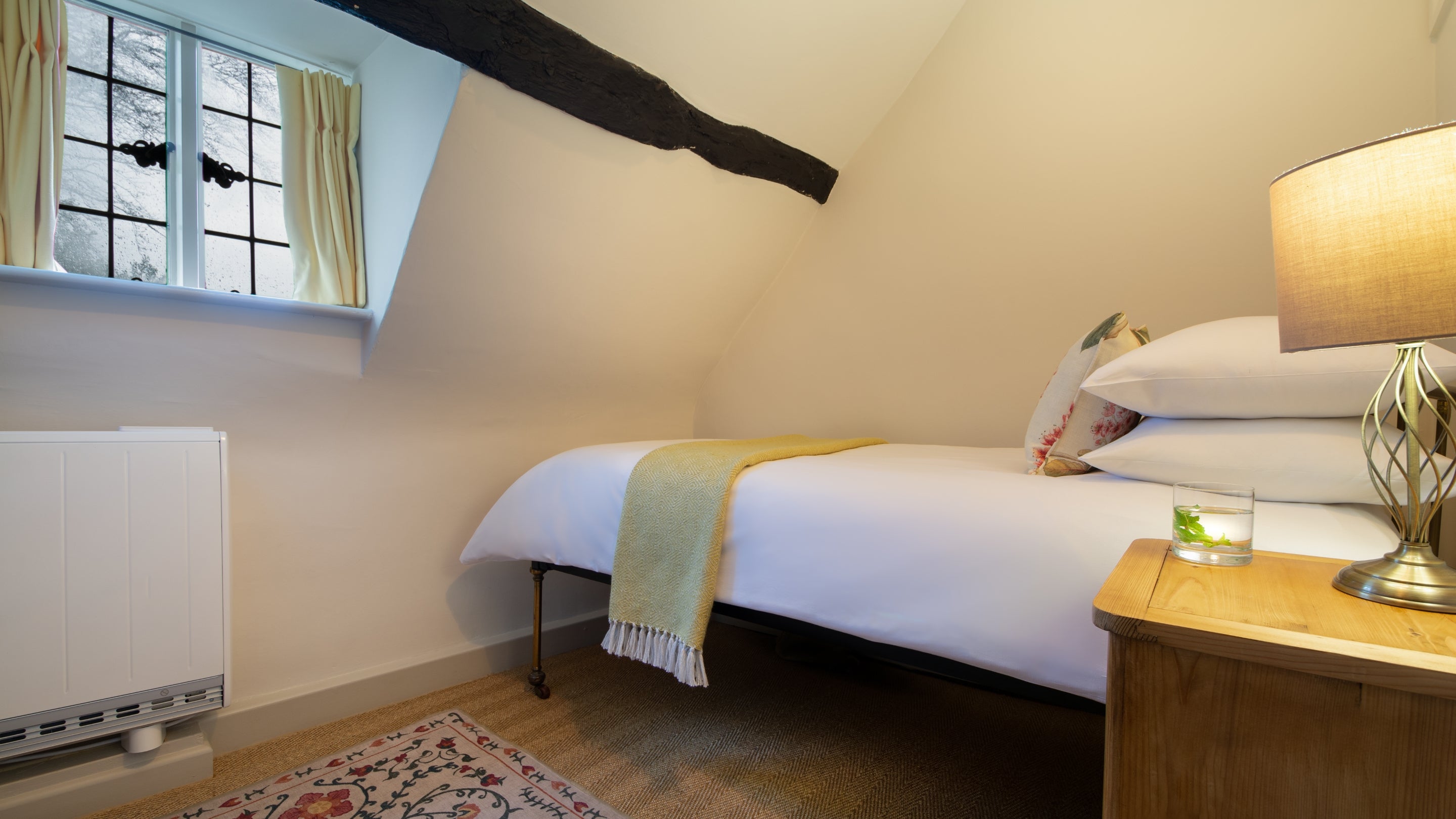 The single bedroom at Snowshill Honor's Cottage, Gloucestershire