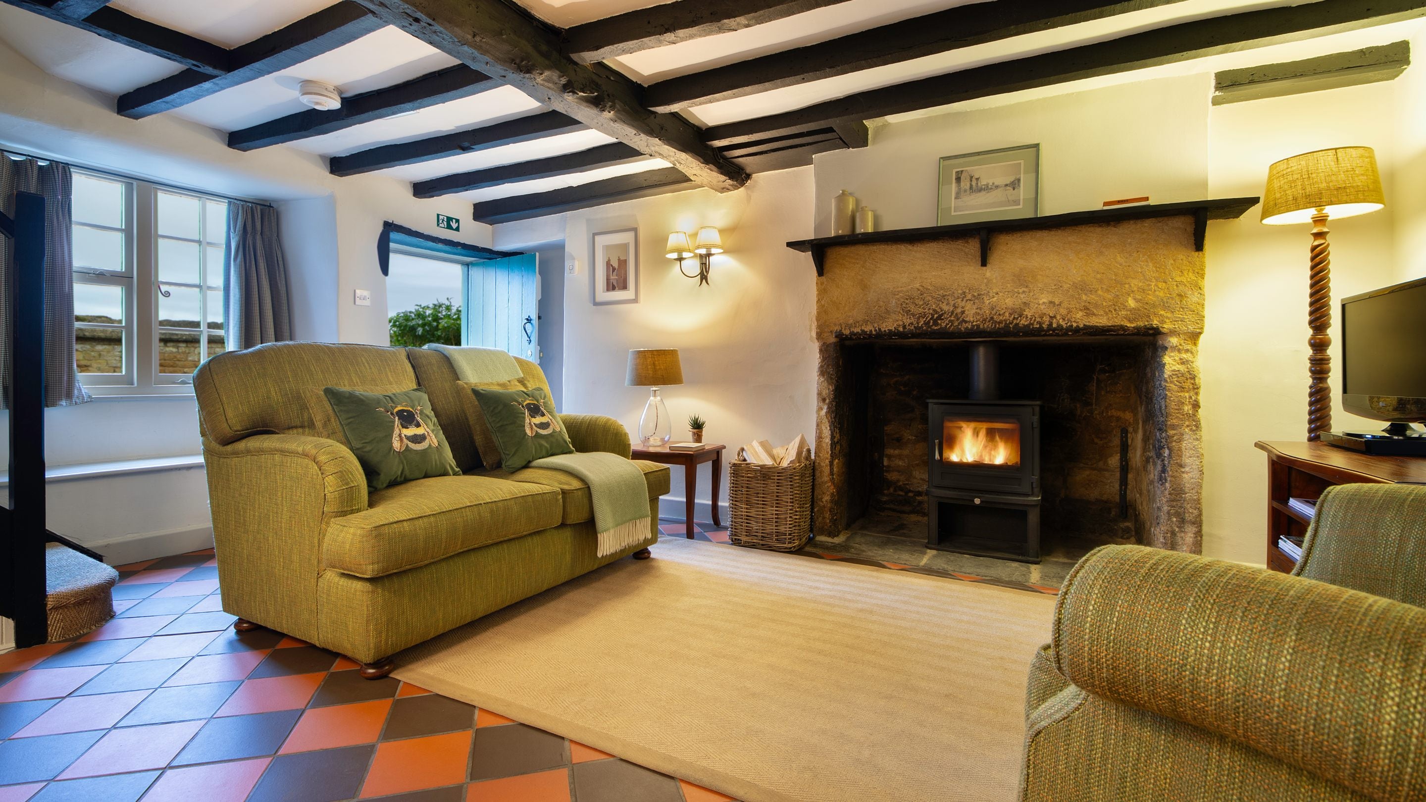 The sitting room at Spring Cottage, Gloucestershire