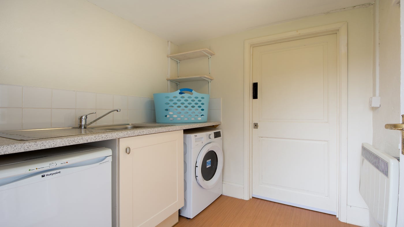 The utility room at Woody's Cottage, Sheepscombe, Gloucestershire