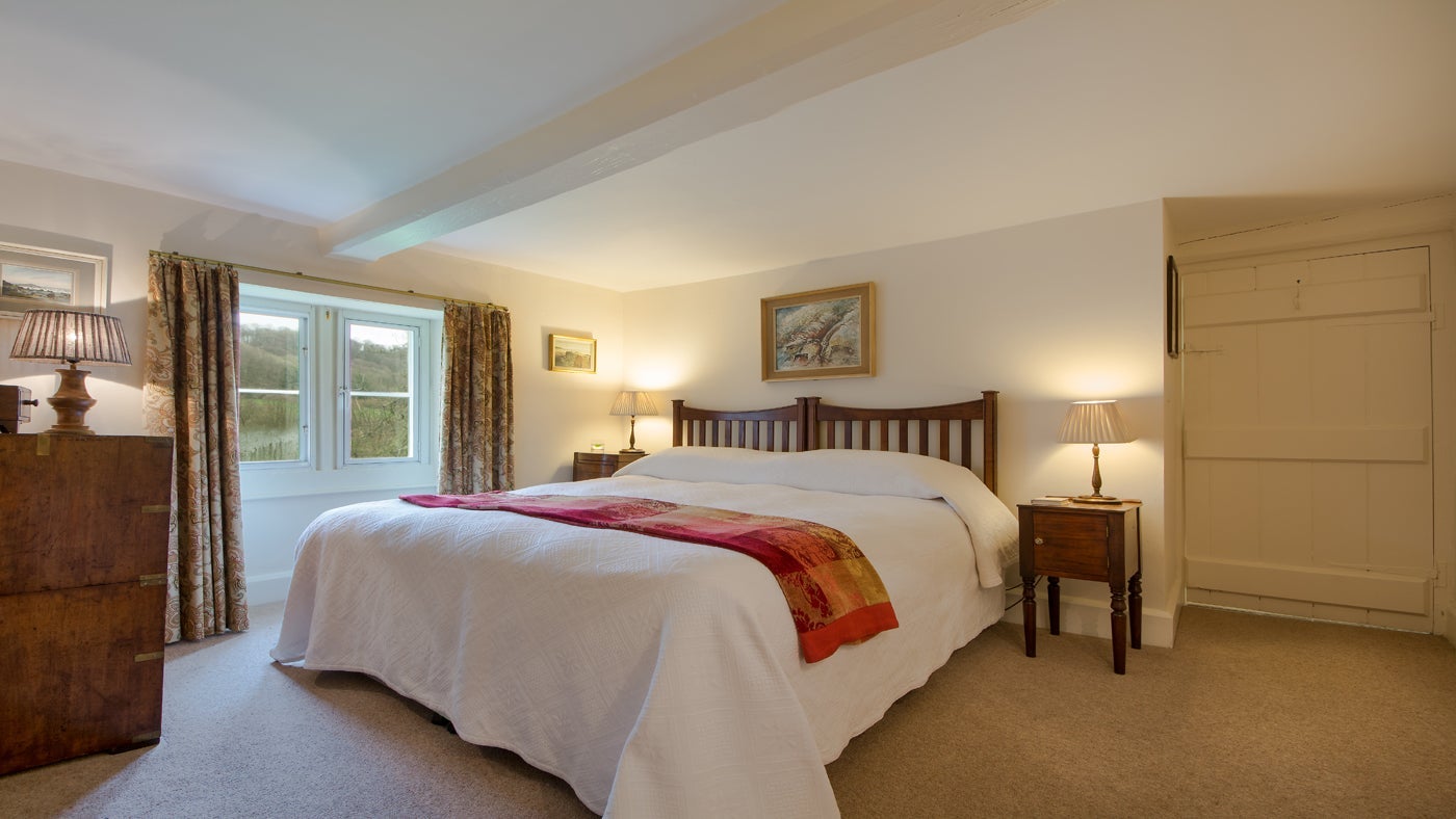 Double bedroom at Woody's Cottage, Sheepscombe, Gloucestershire