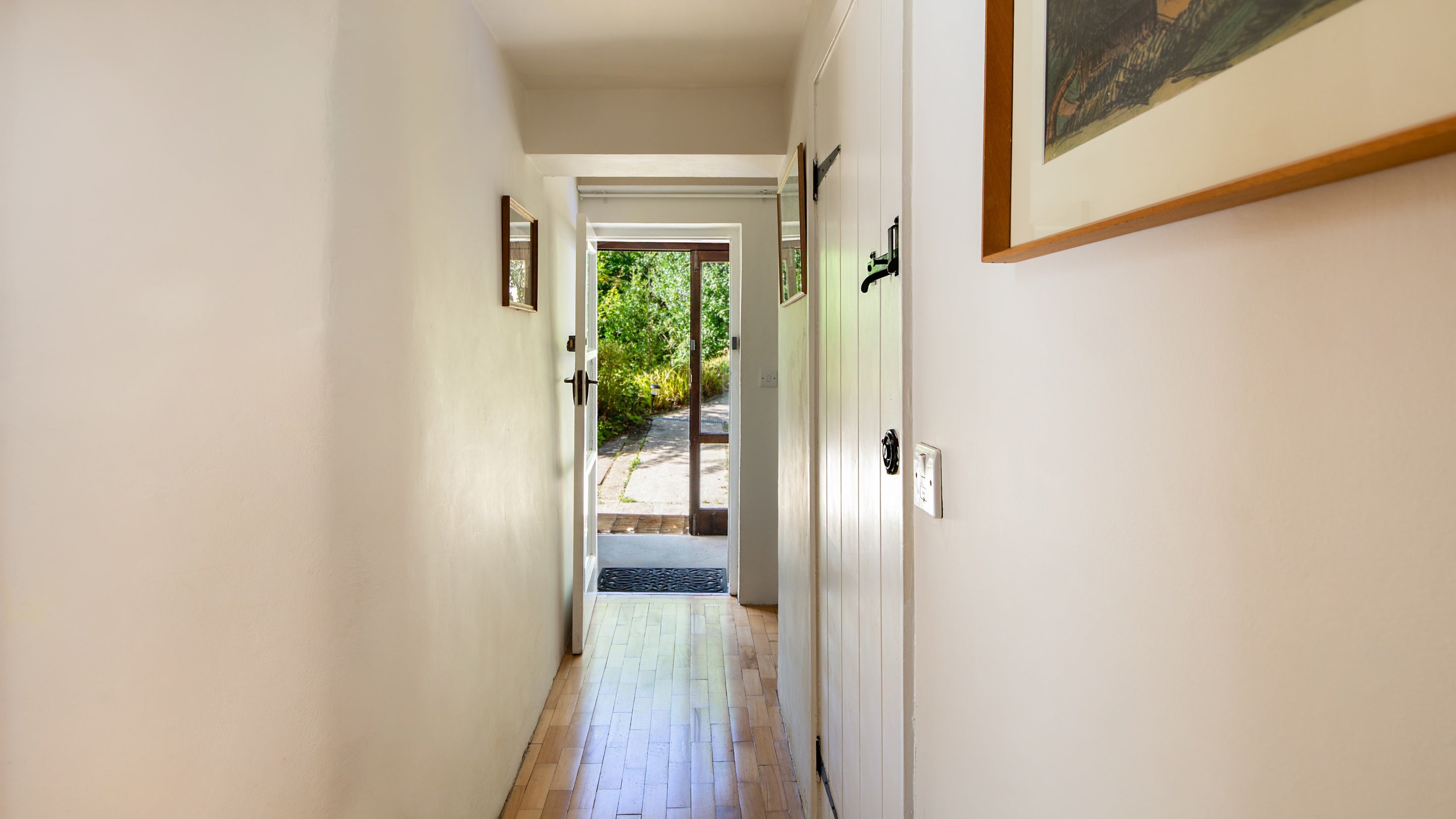 The ground-floor hallway at Woody's Cottage, Gloucestershire