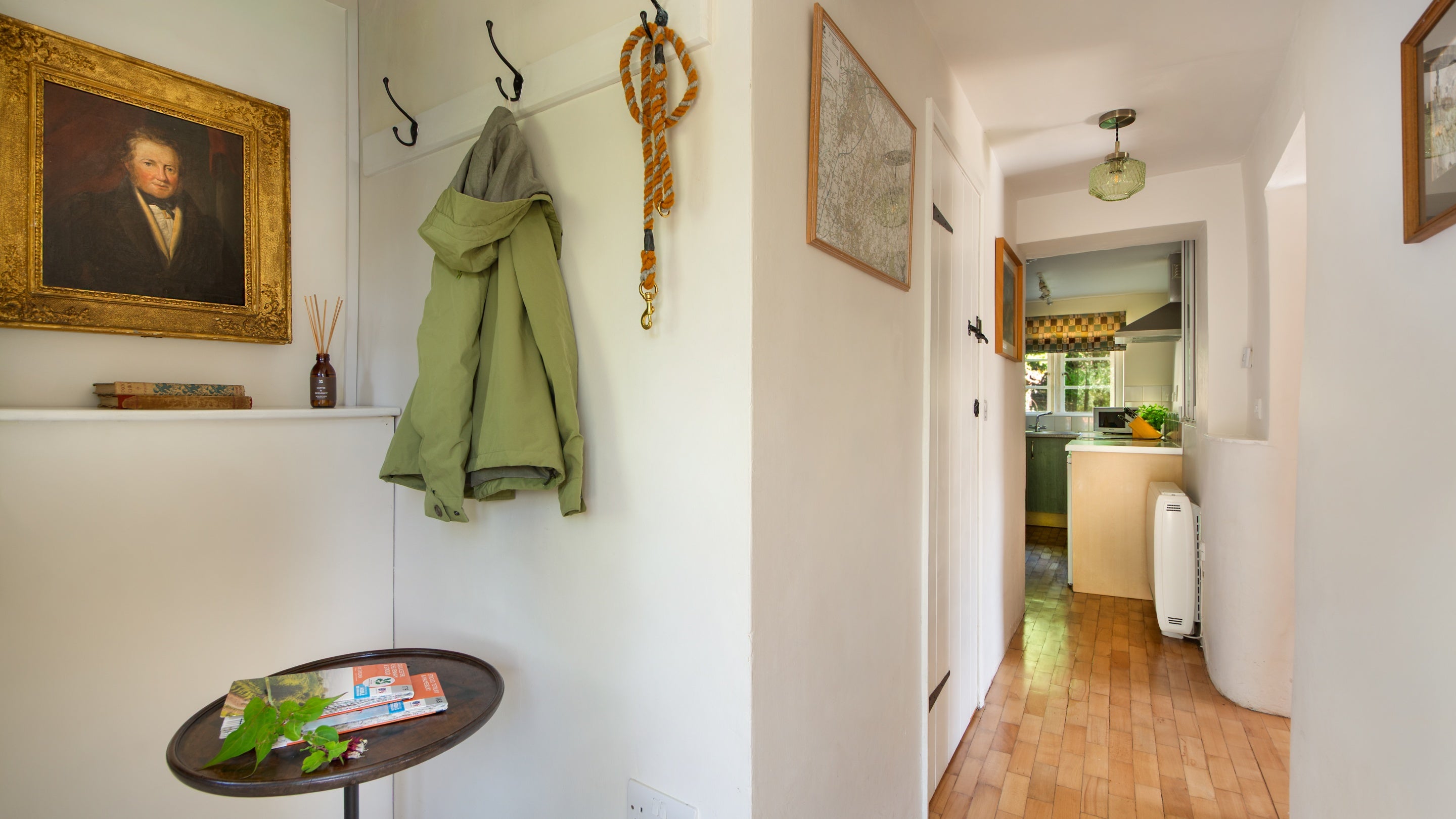 The ground-floor hallway at Woody's Cottage, Gloucestershire