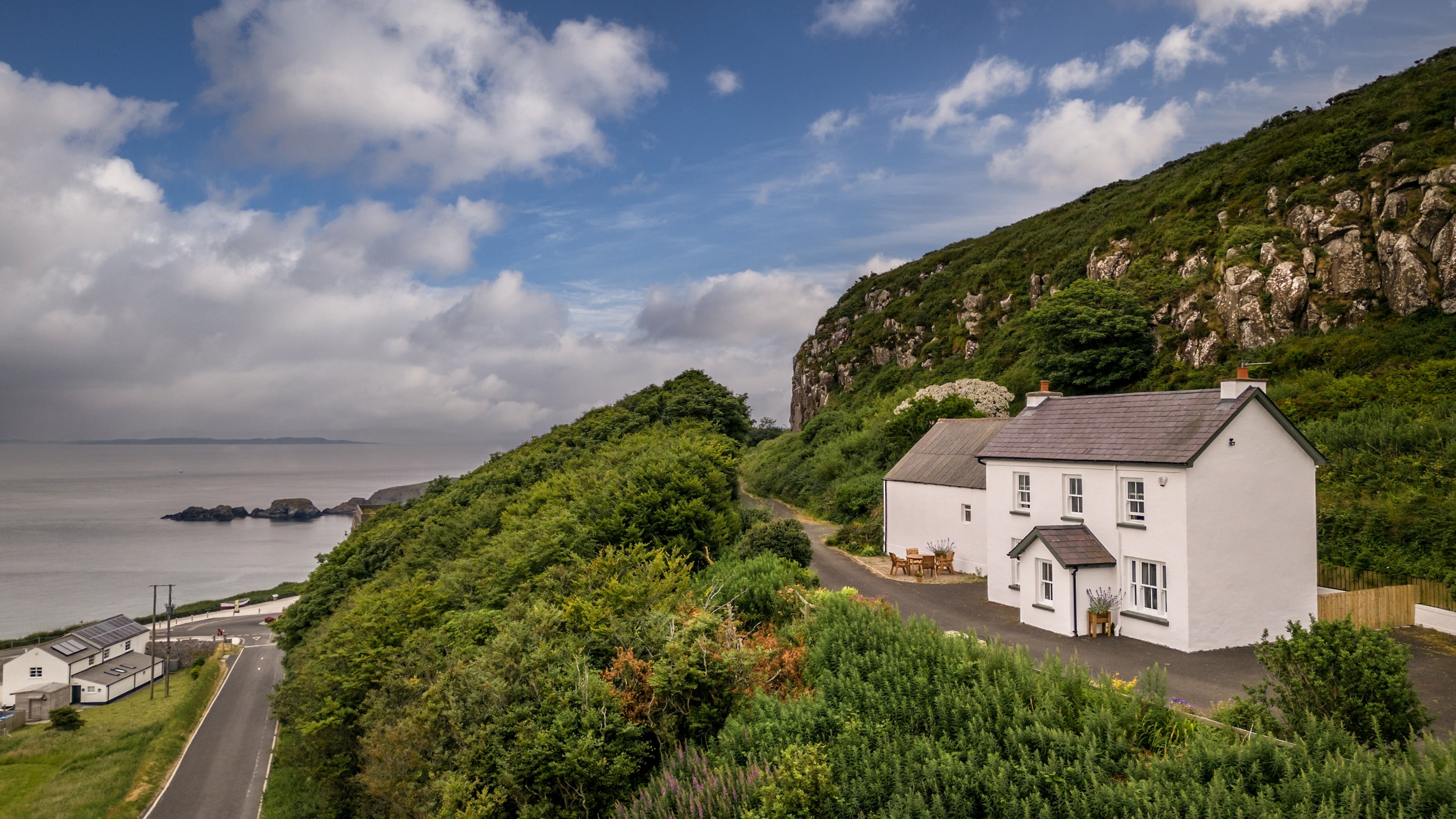 The exterior of Carrick-a-Rede Cottage, County Antrim