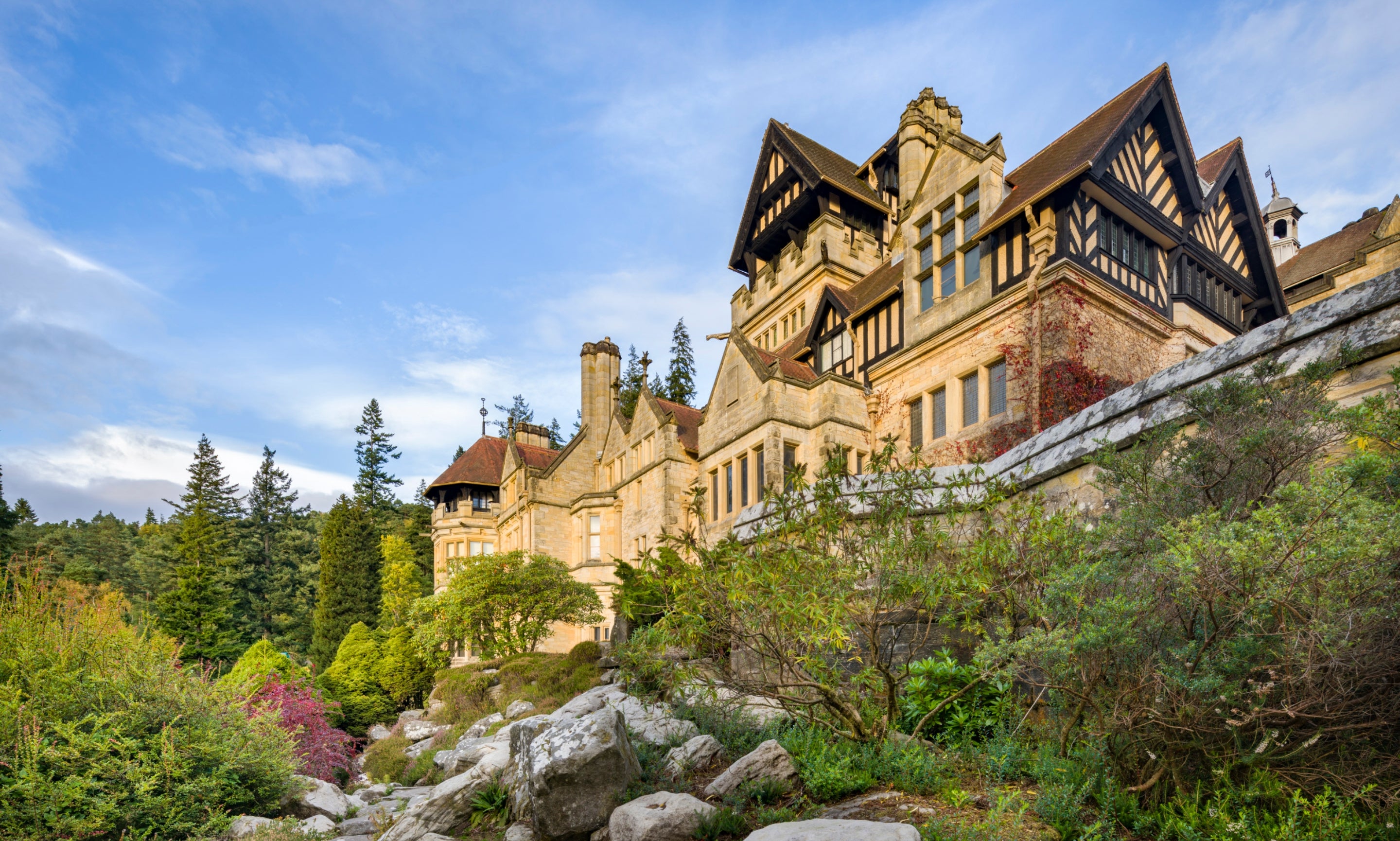 The west front at Cragside, Northumberland