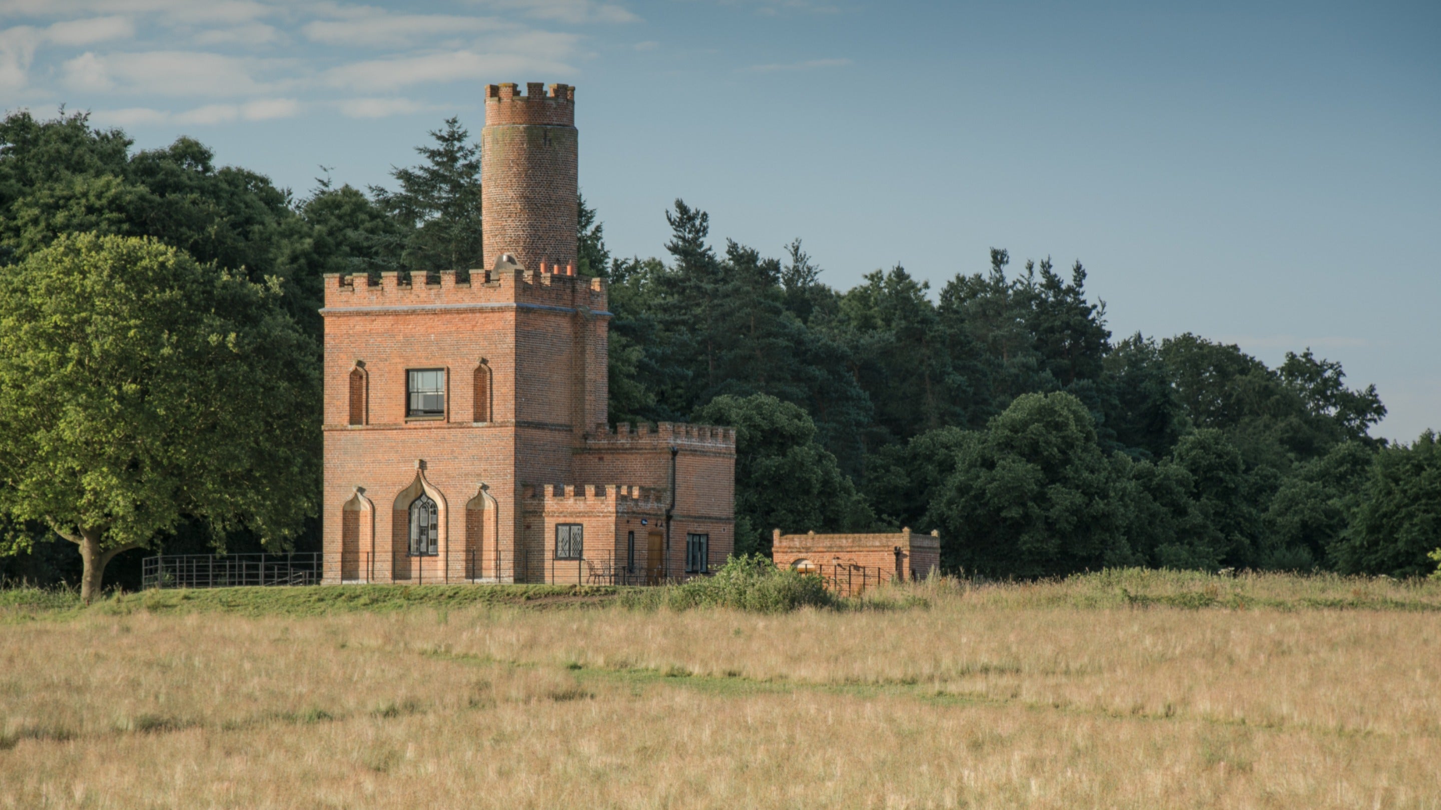 An exterior view of The Tower holiday cottage in Norfolk