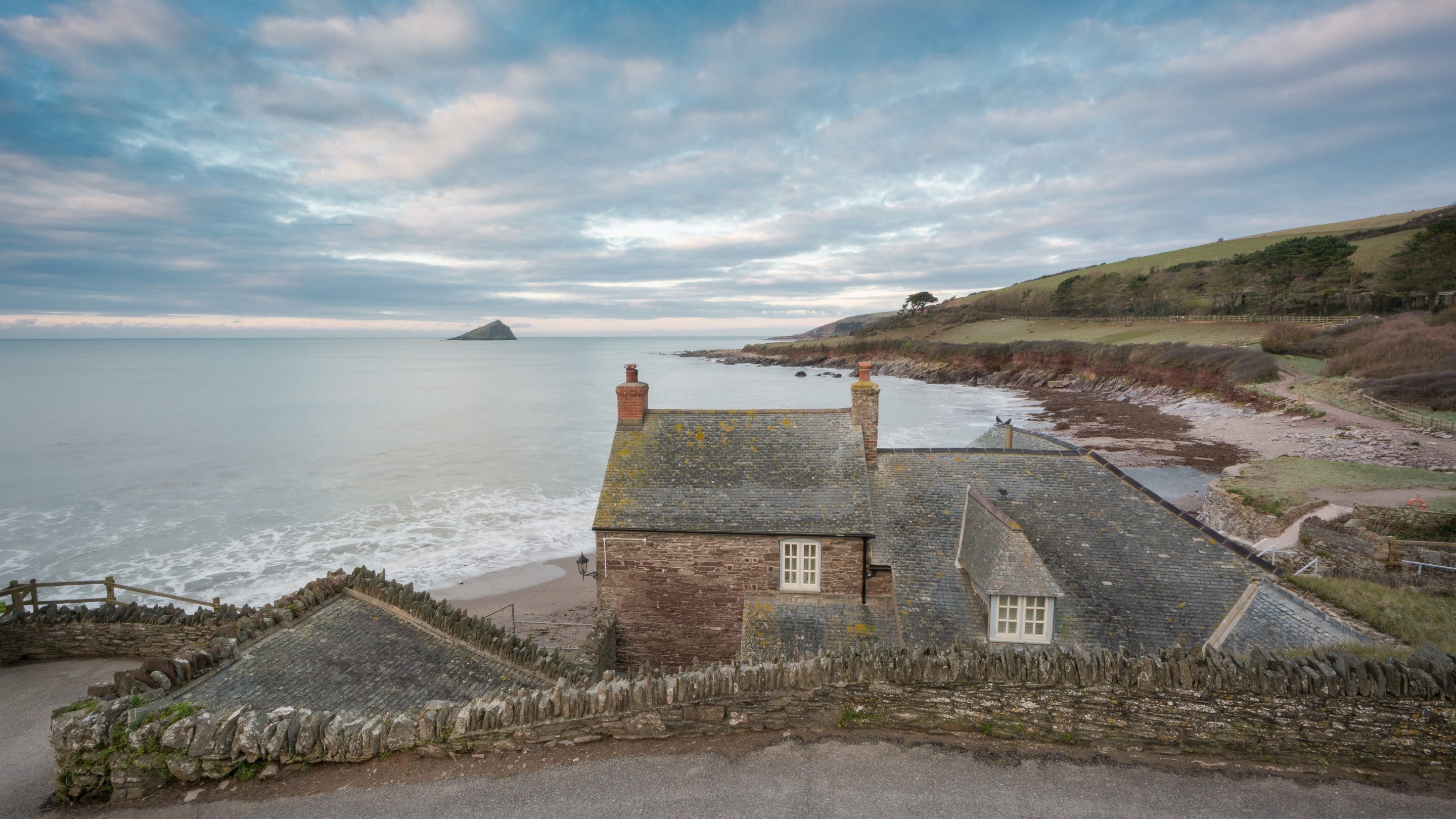 An exterior view of The Mill Cottage in Devon