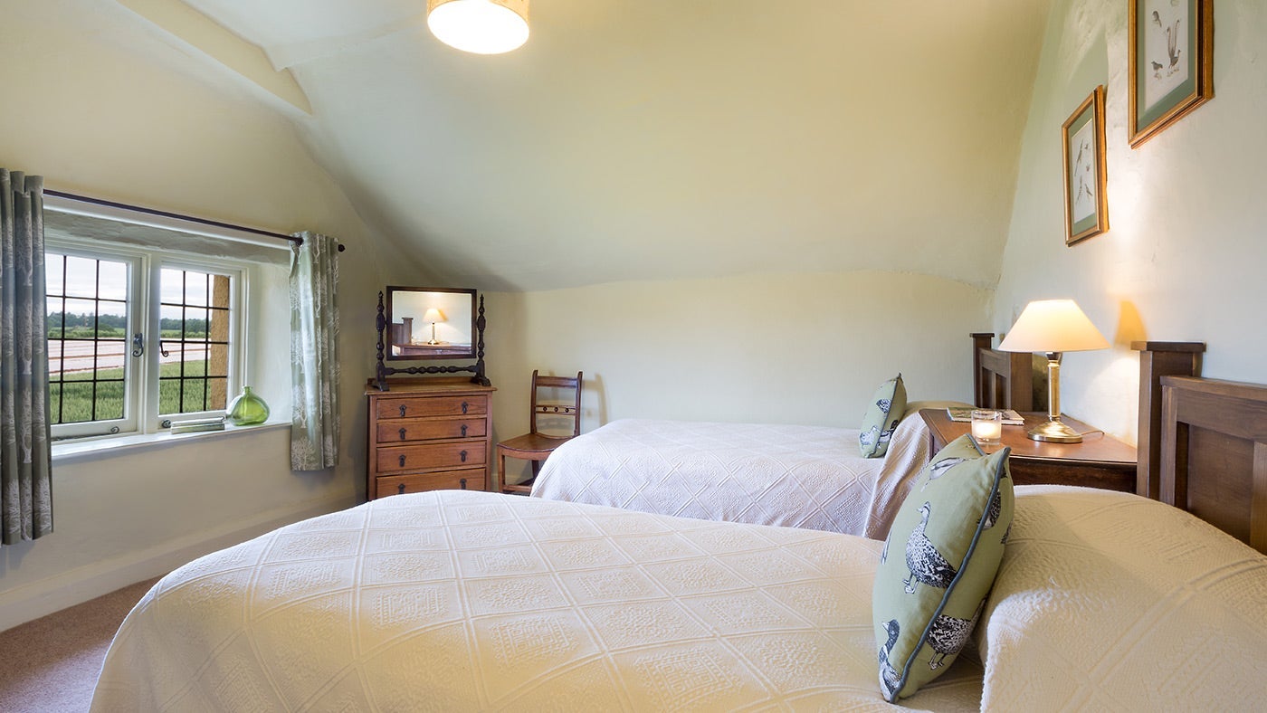 The first twin bedroom at Broad Ley, Broadclyst, Devon