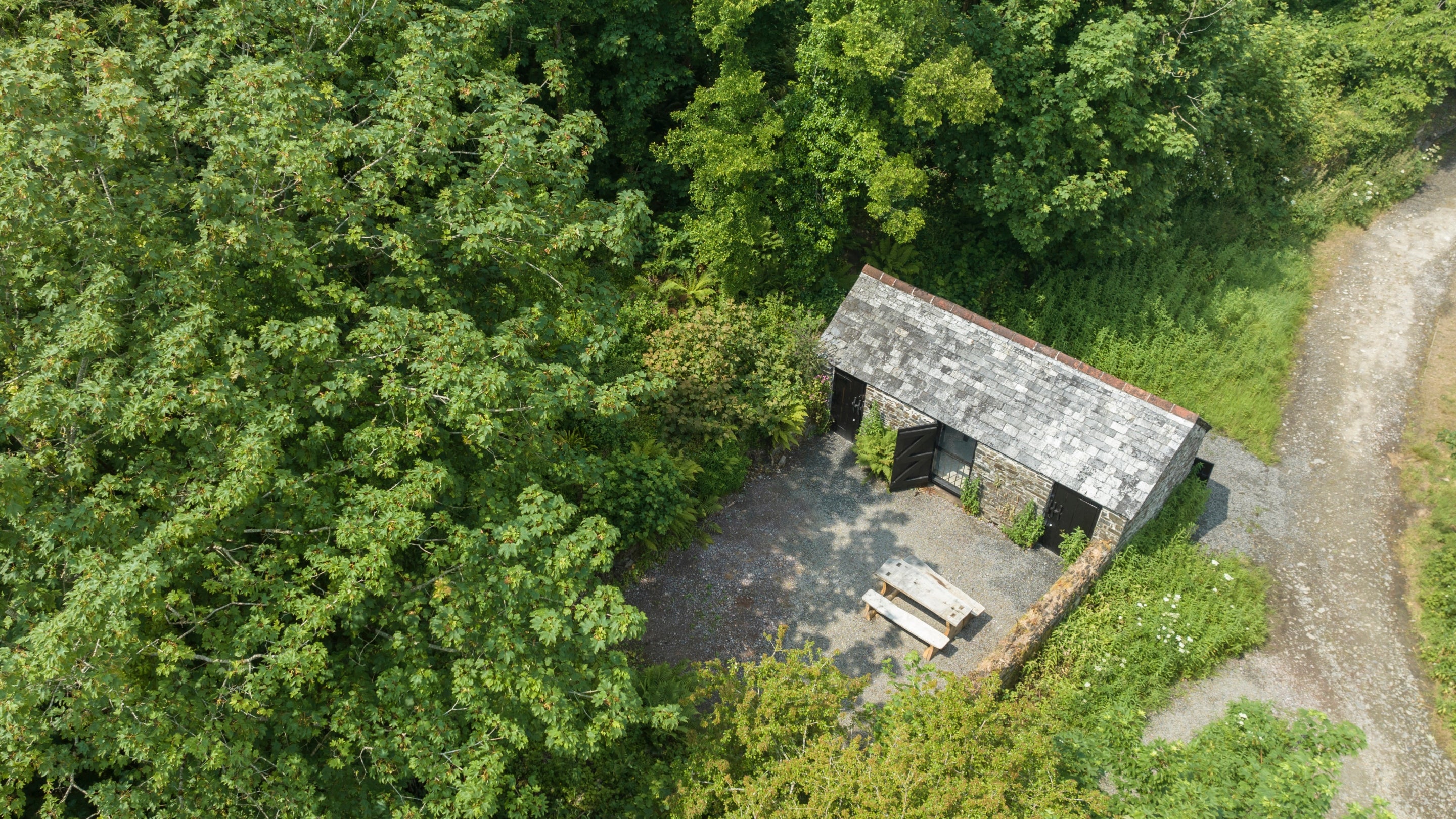 The area surrounding Brownsham Bothy, Devon