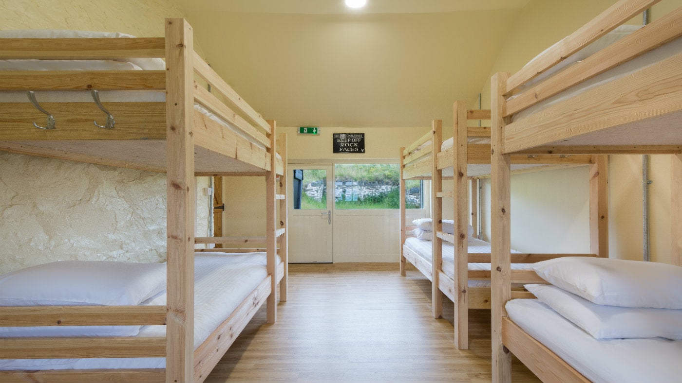 The dormitory at Butter Hill Barn, Devon