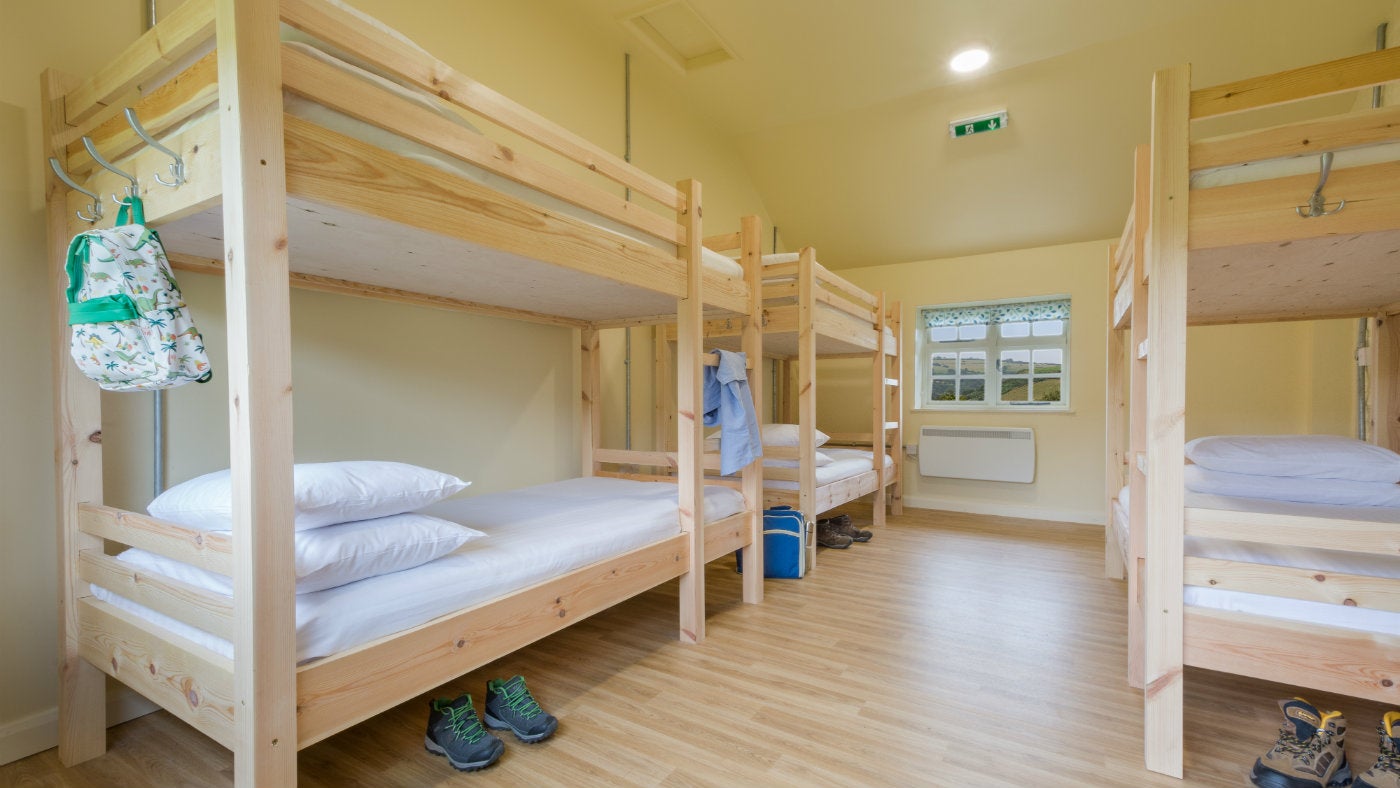The dormitory at Butter Hill Barn, Devon