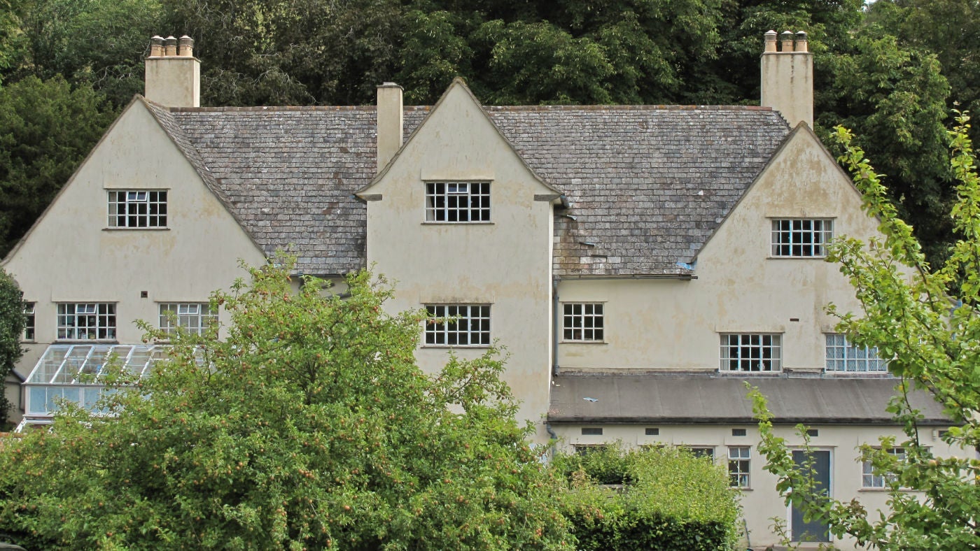 The charming front view of The Chauffeur's Flat, Coleton Fishacre, Devon