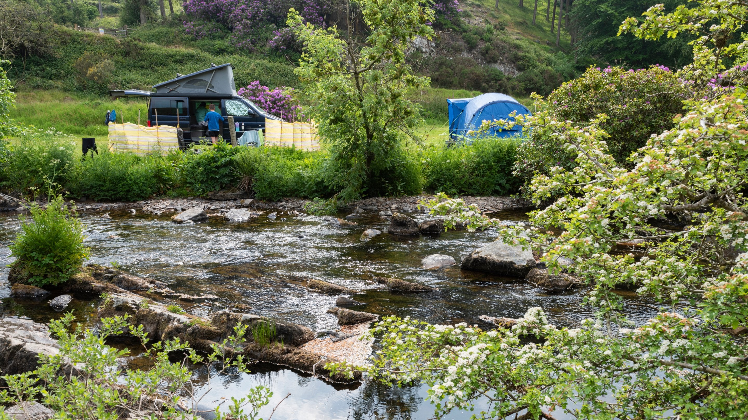 Camping at Cloud Farm Campsite, Devon