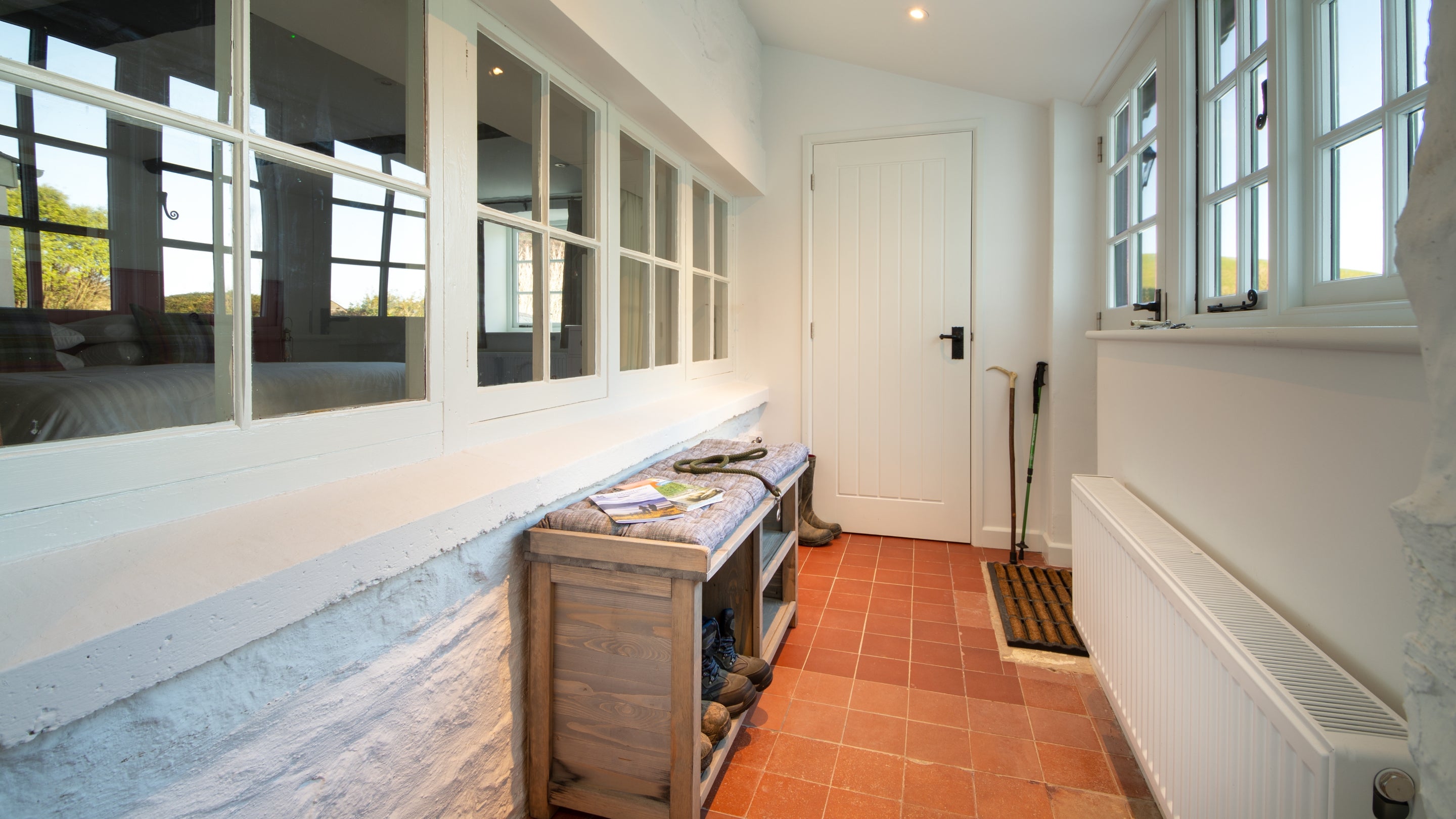 The entrance at Cloud Farmhouse, Devon