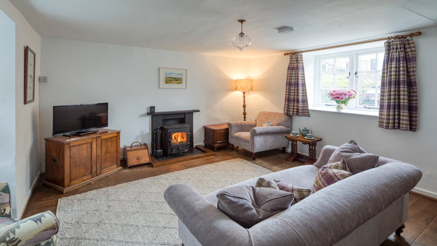 Interior sitting room of Countisbury Hill Cottage, Lynton, Devon
