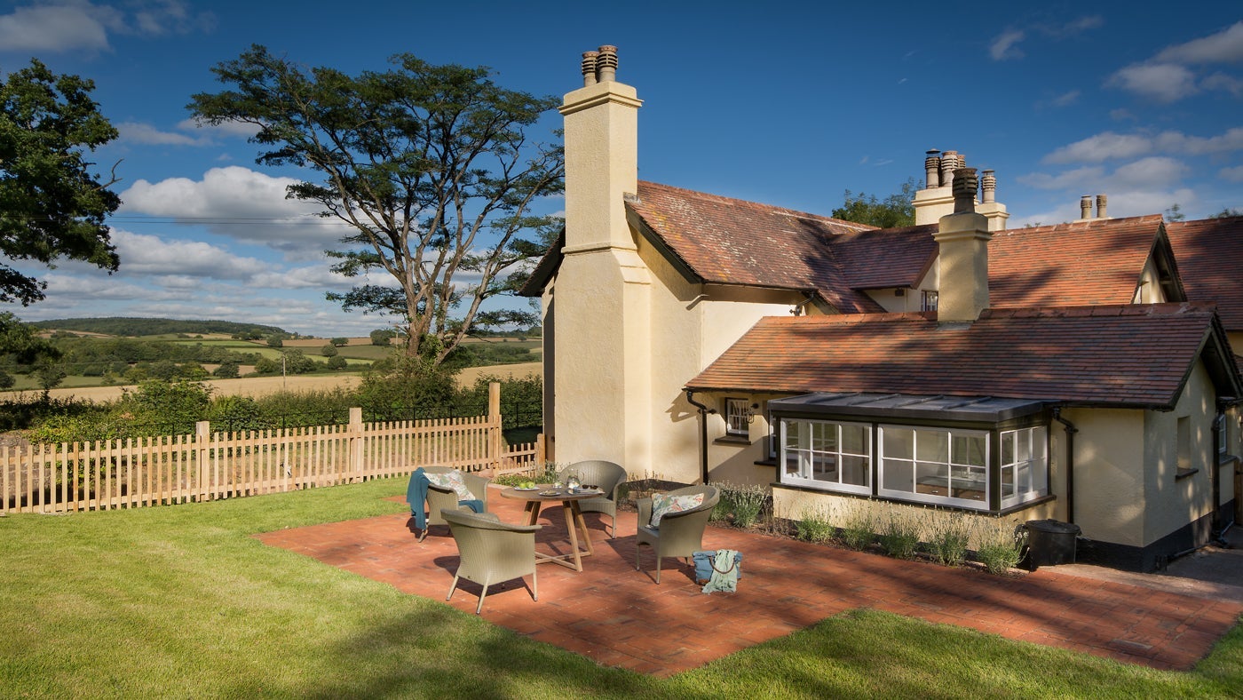 The garden at Crabtree Lodge, Devon
