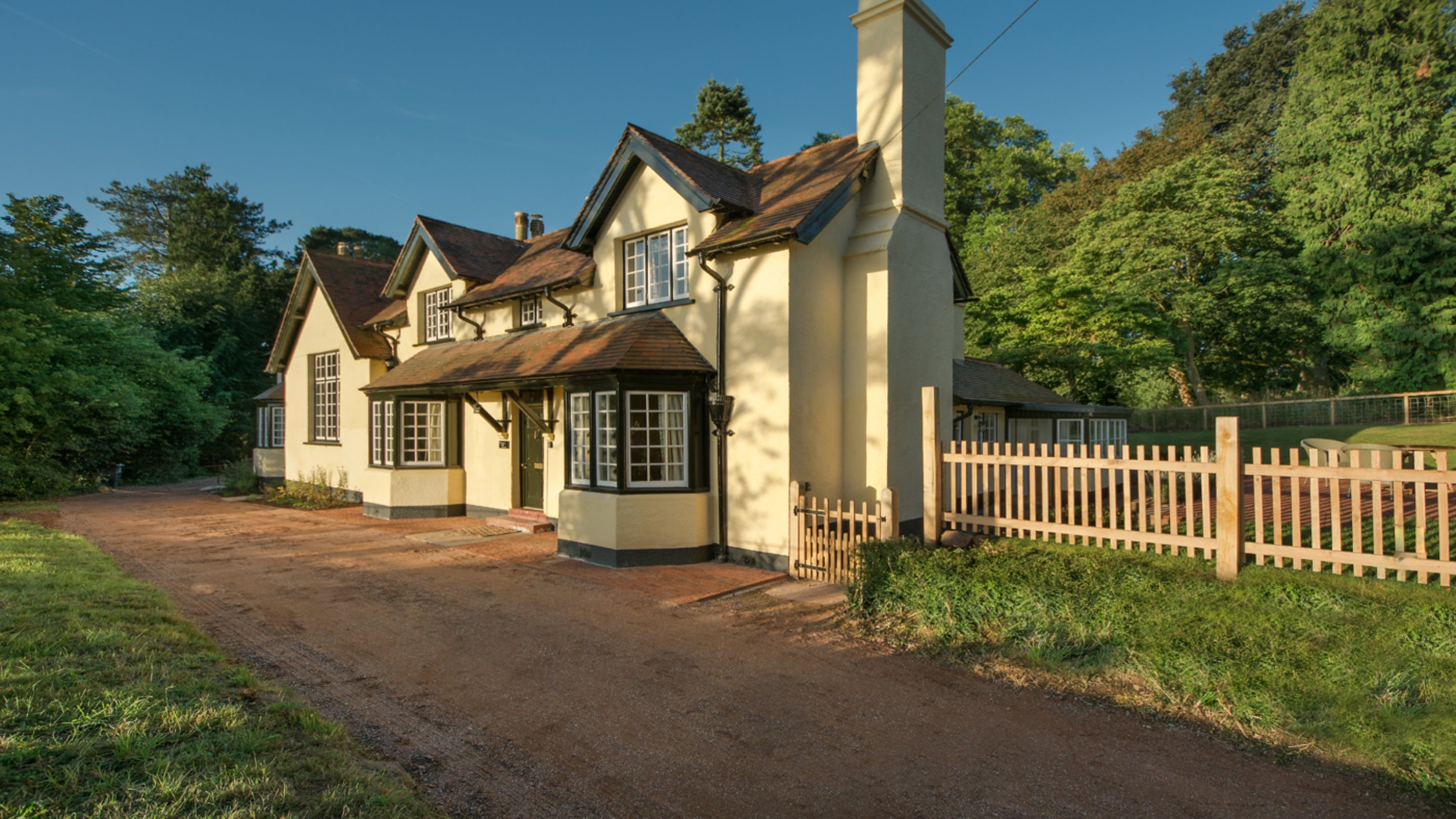 The exterior of Crabtree Lodge, Devon