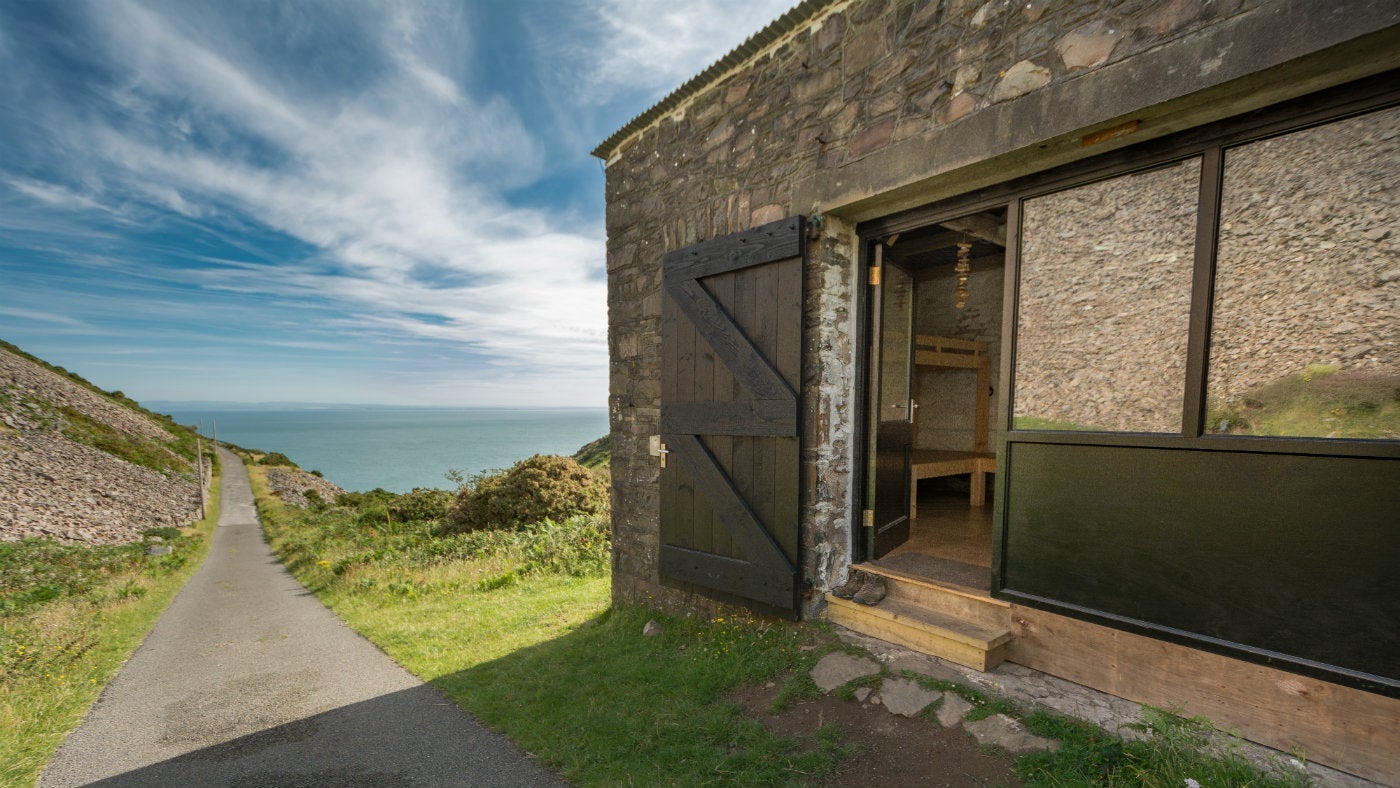 The exterior of Foreland Bothy, Lynton, Devon