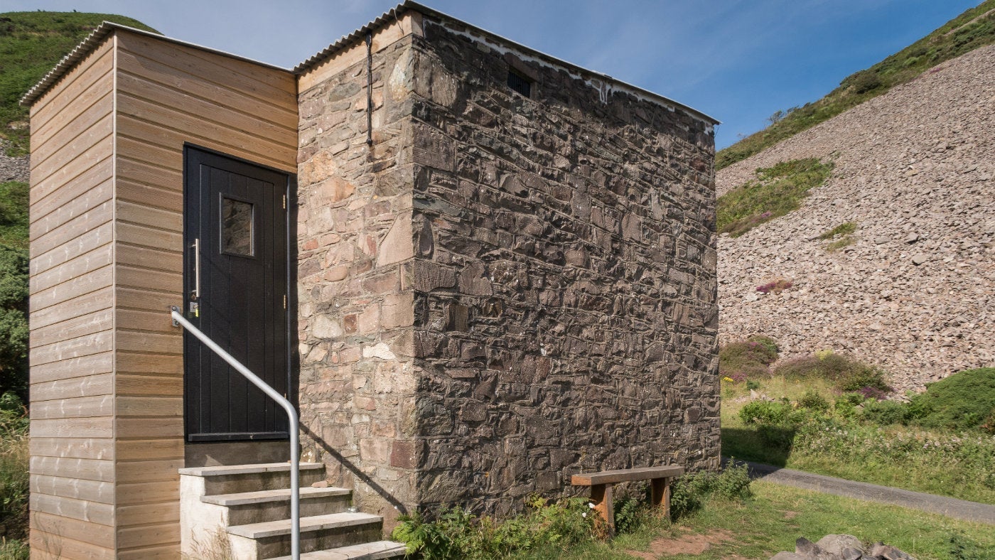 The exterior of Foreland Bothy, Lynton, Devon