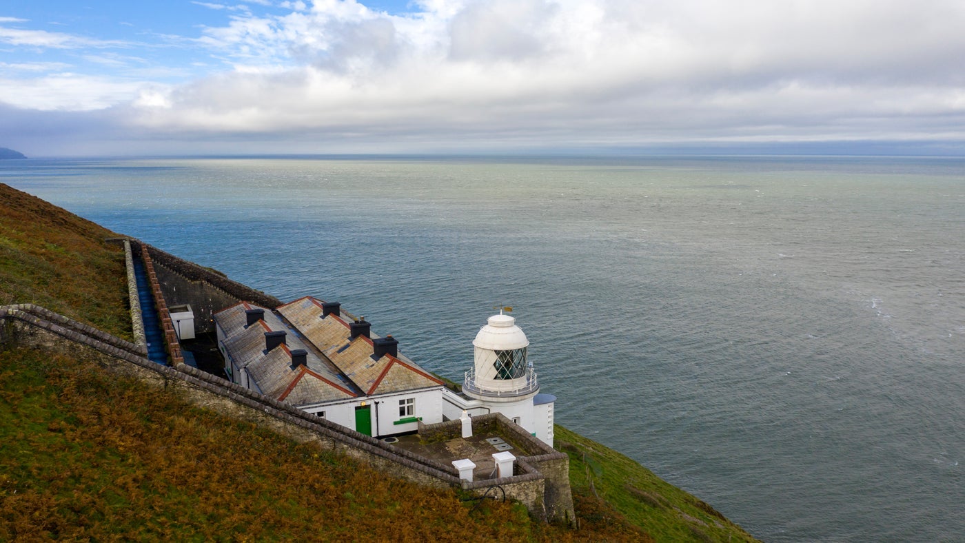 The exterior of The Lighthouse Keepers' Cottage, Foreland Point, Lynton, Devon