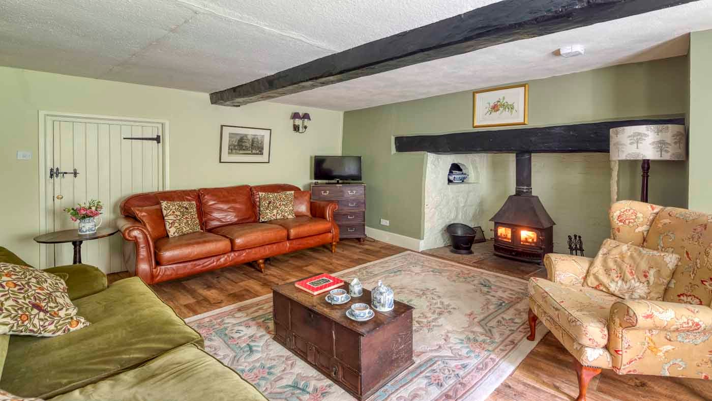 The sitting room at Forest Cottage, Devon