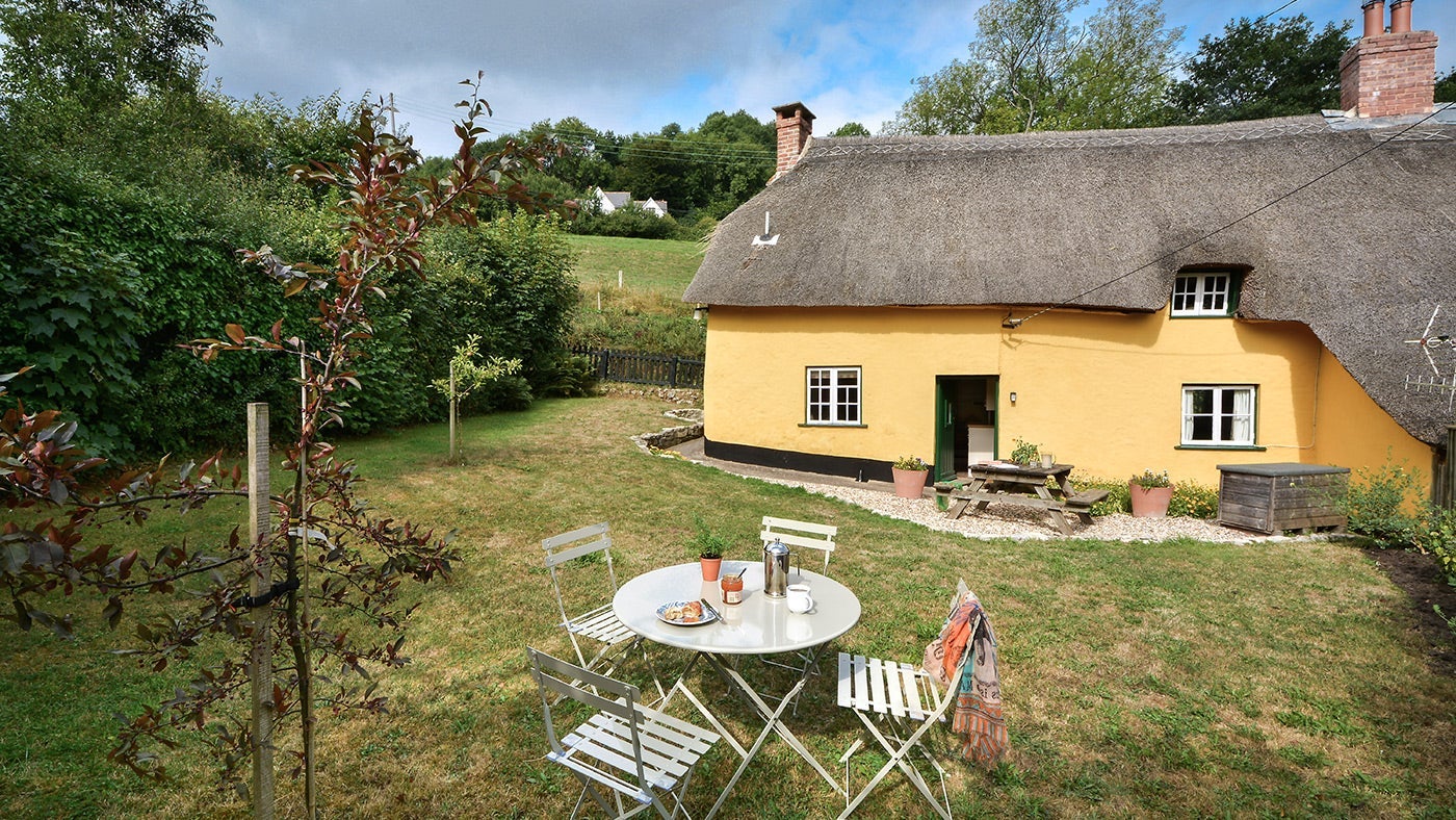 The garden at Forge Cottage, Branscombe, Devon