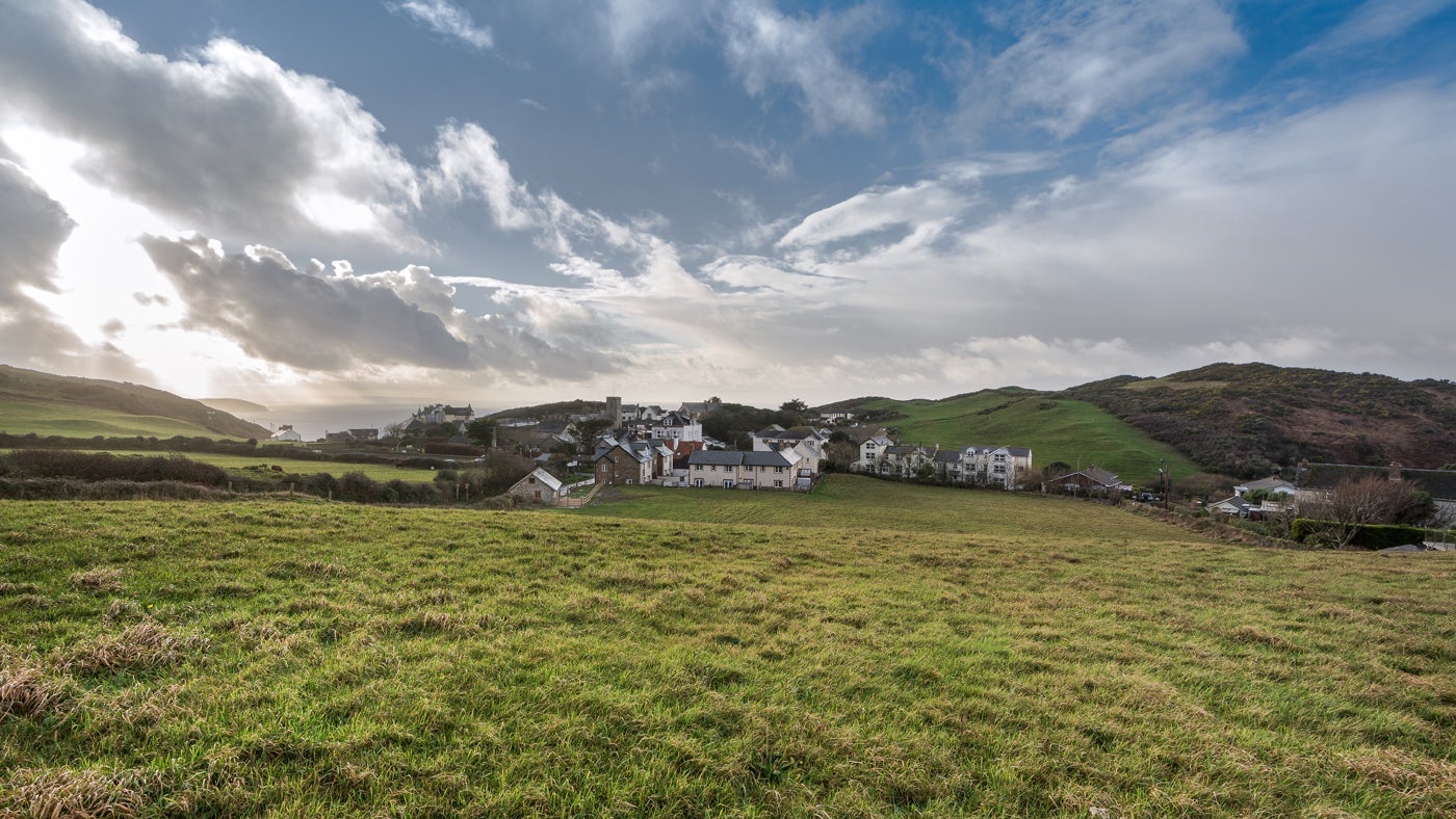 The local area near Gordon's Cabin, Woolacombe