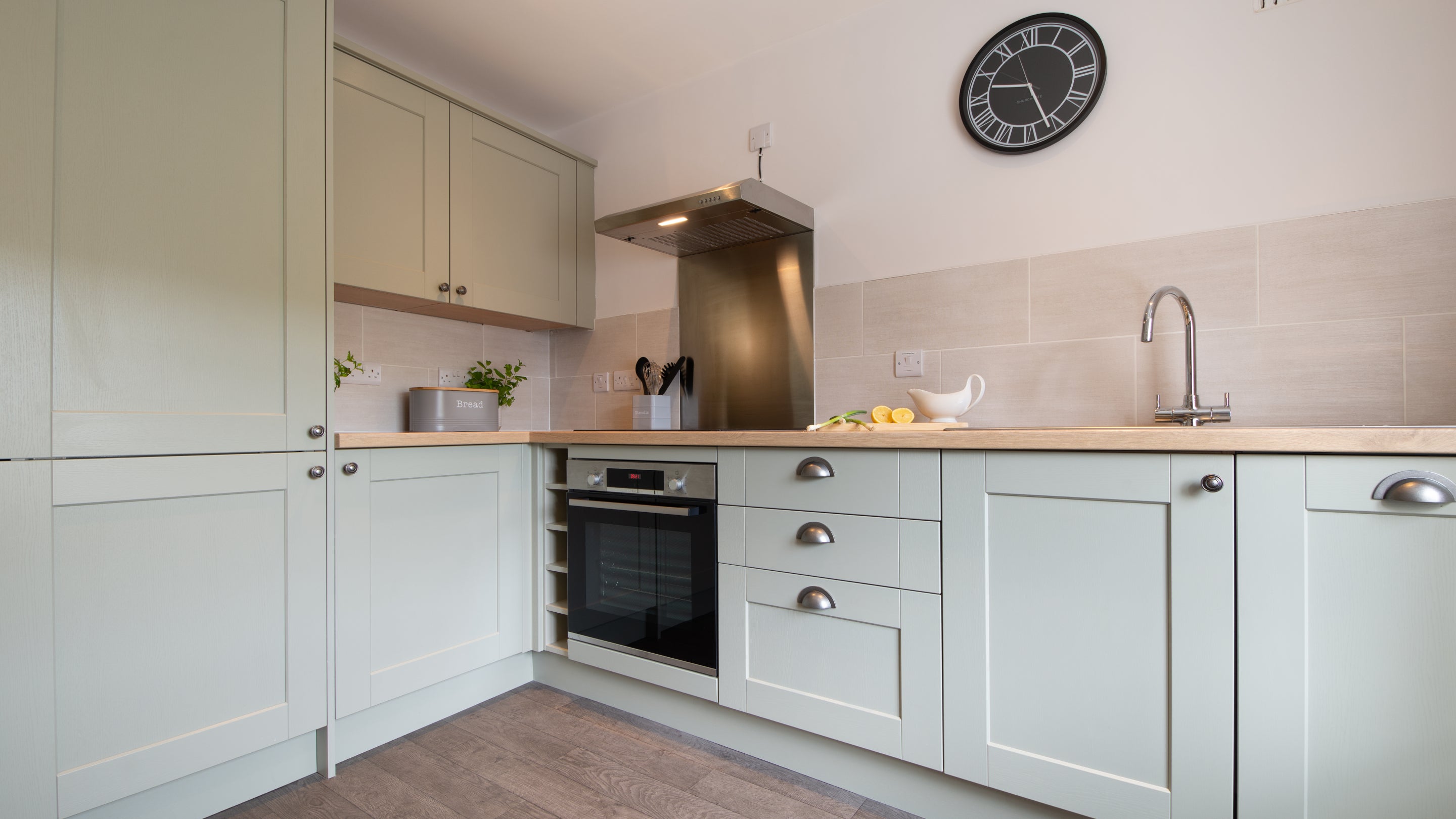 The kitchen at Heron View, Devon