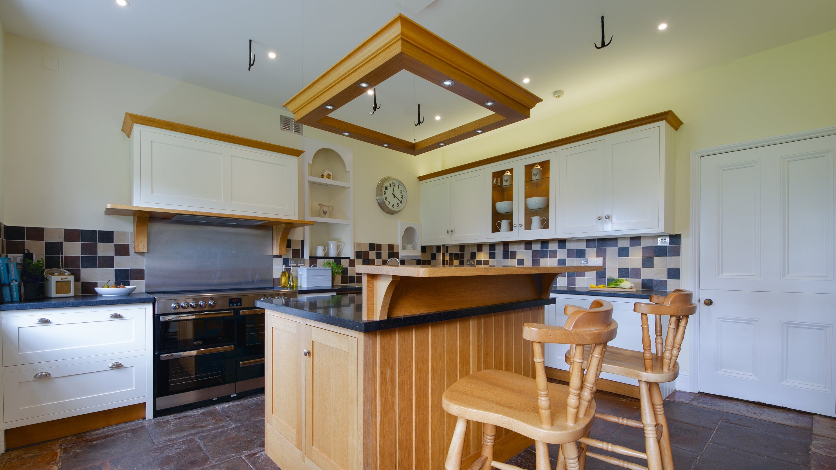 The kitchen at Higher Brownstone Farm, Devon