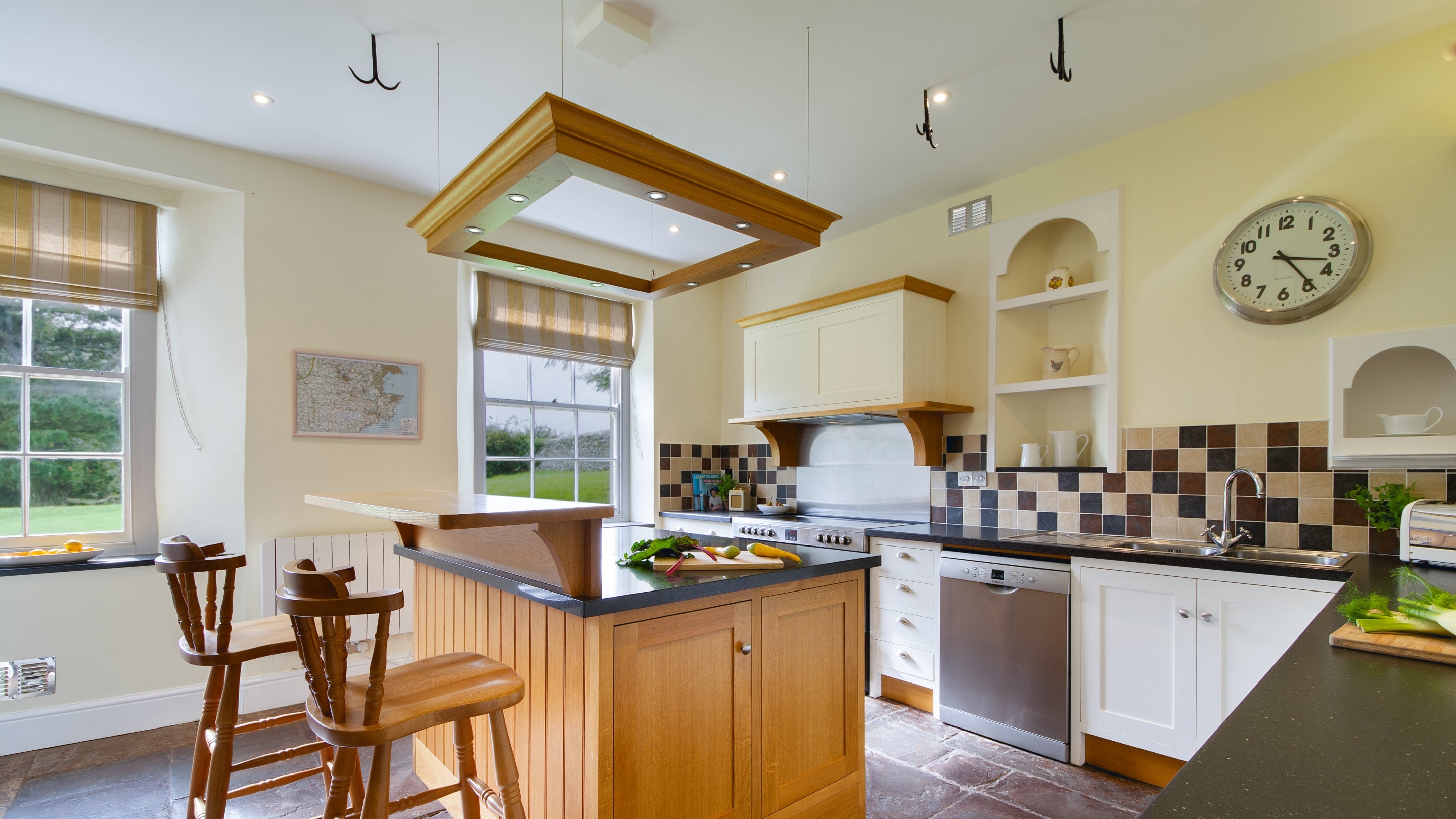 The kitchen at Higher Brownstone Farm, Devon