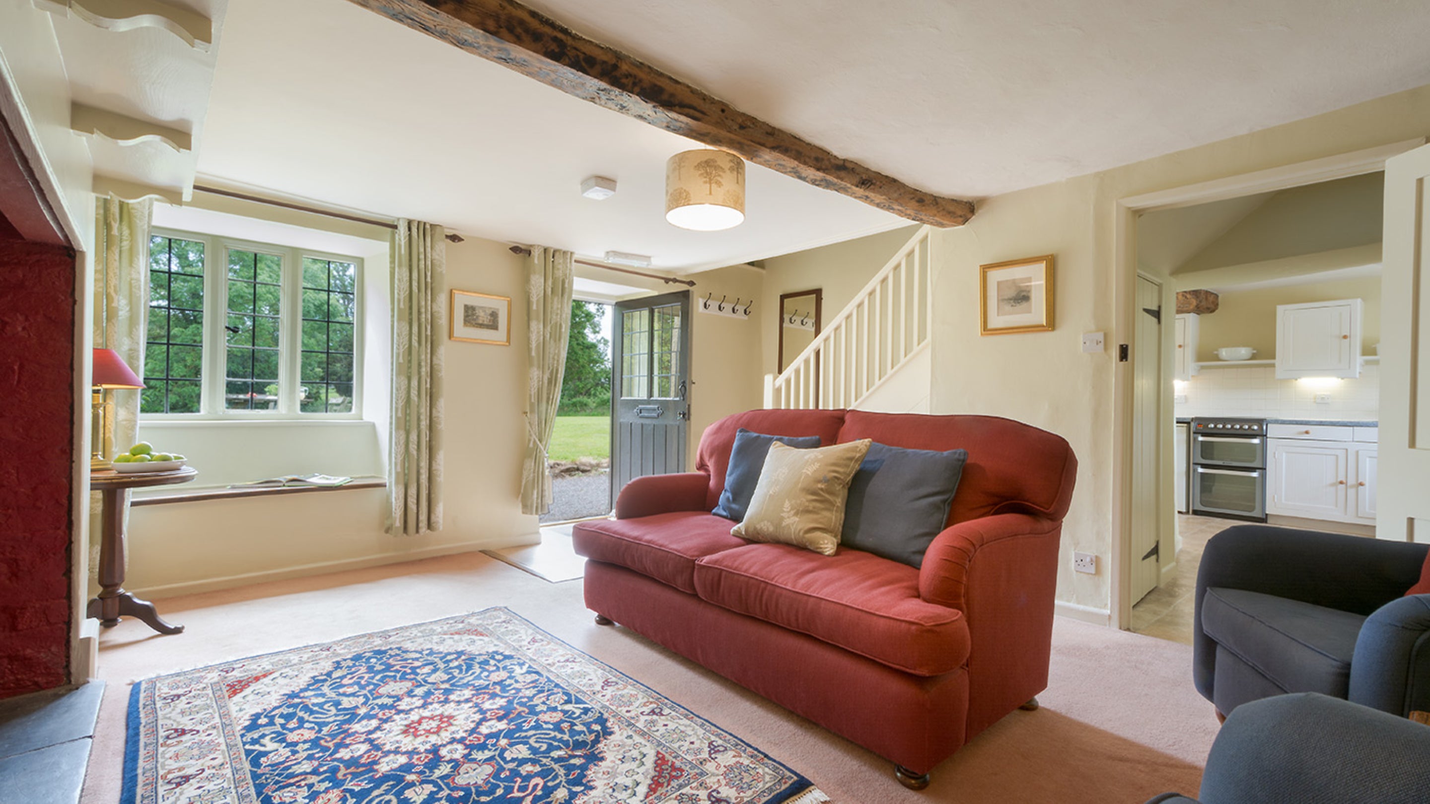The sitting room at Longmeadow Cottage, Devon