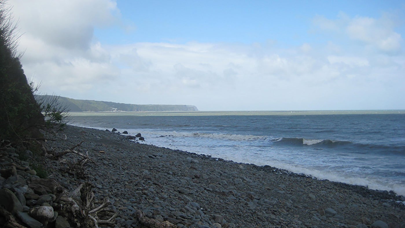 Peppercombe Beach, close to Peppercombe Bothy, Devon