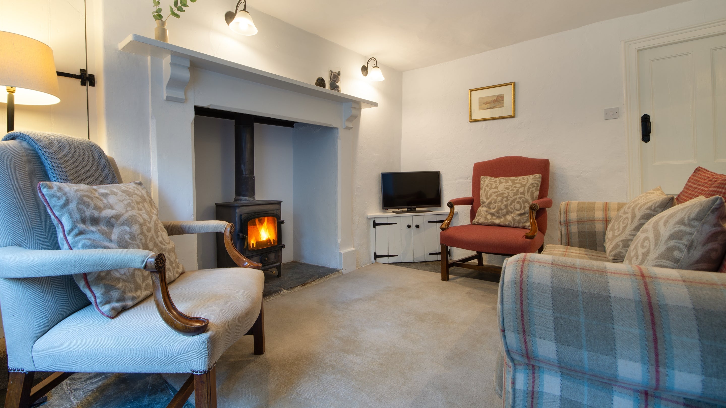 The sitting room at Peppercombe Coastguard Cottage 1, Devon