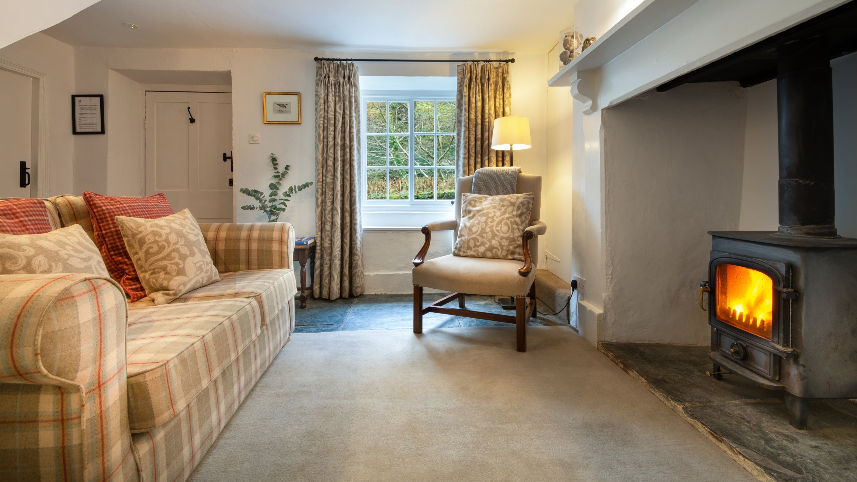 The sitting room at Peppercombe Coastguard Cottage 1, Devon