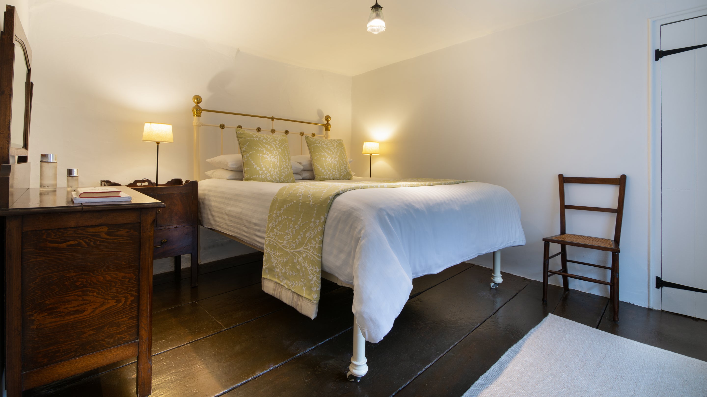The double bedroom at Peppercombe Coastguard Cottage 2, Devon